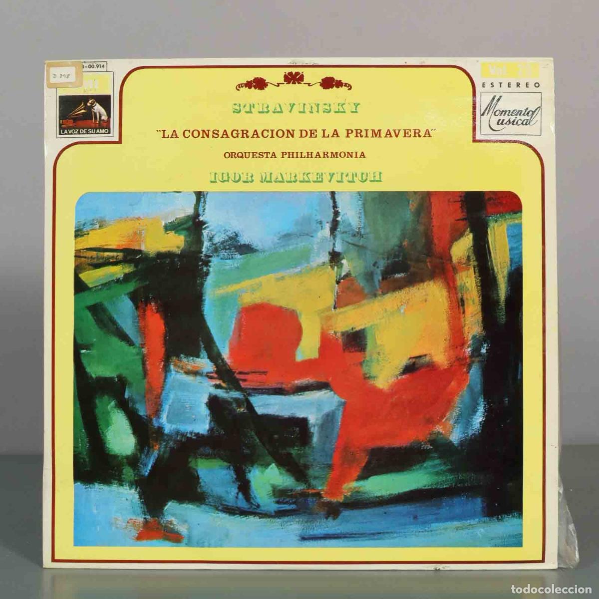 Discos de vinilo: LP. La consagraci&oacute;n de la primavera - Stravinsky - Orquesta Philharmonia, Igor Markevitch