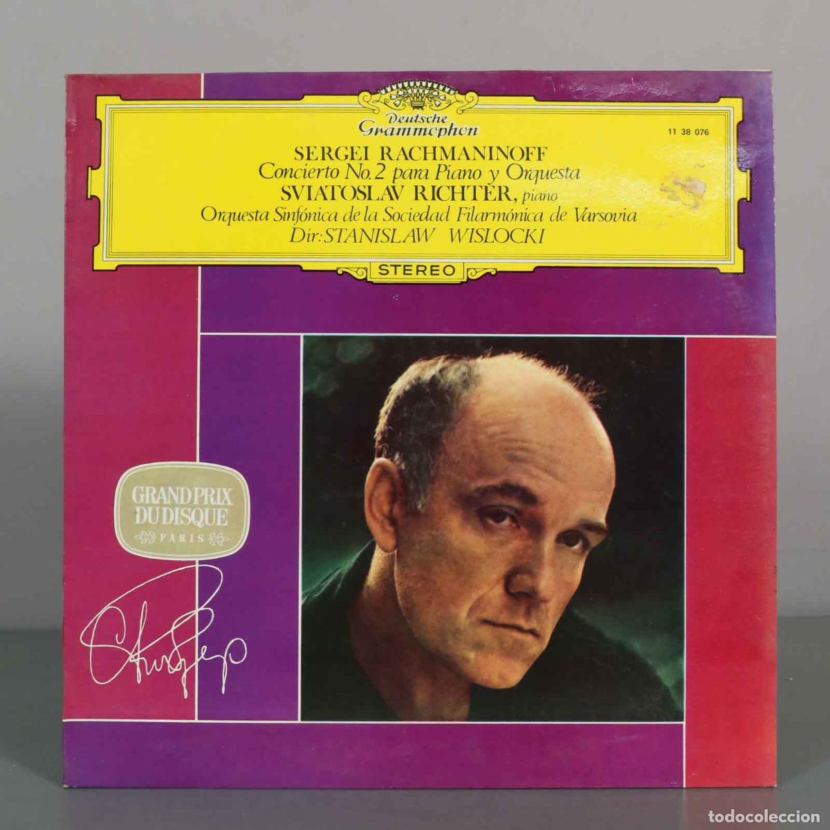 Discos de vinilo: LP. Sergei Rachmaninoff: Concierto No. 2 para Piano y Orquesta - Sviatoslav Richter, Stanislaw Wisl