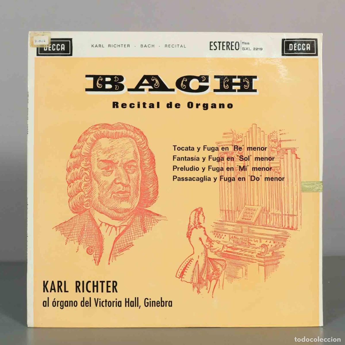 Discos de vinilo: LP. Bach: Recital de &Oacute;rgano - Karl Richter