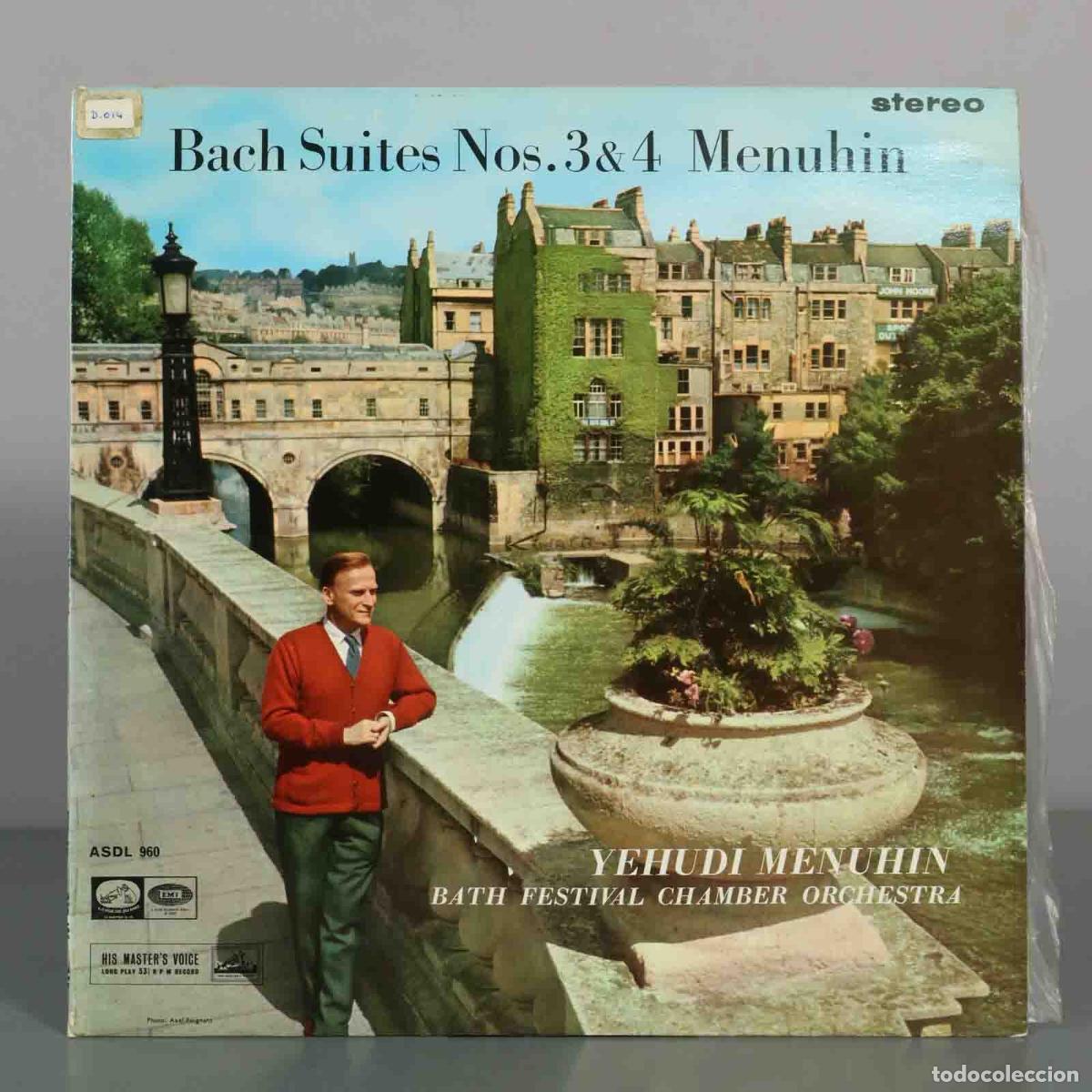 Discos de vinilo: LP. Bach Suites Nos. 3 and 4 - Yehudi Menuhin, Bath Festival Chamber Orchestra