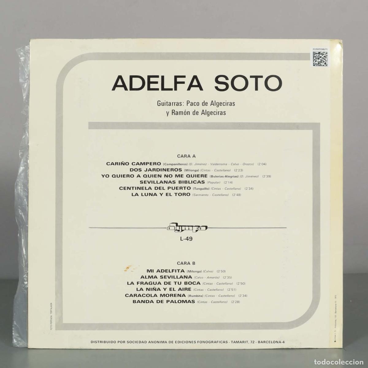 Discos de vinilo: LP. Adelfa Soto .. OLYMPO - Foto 2