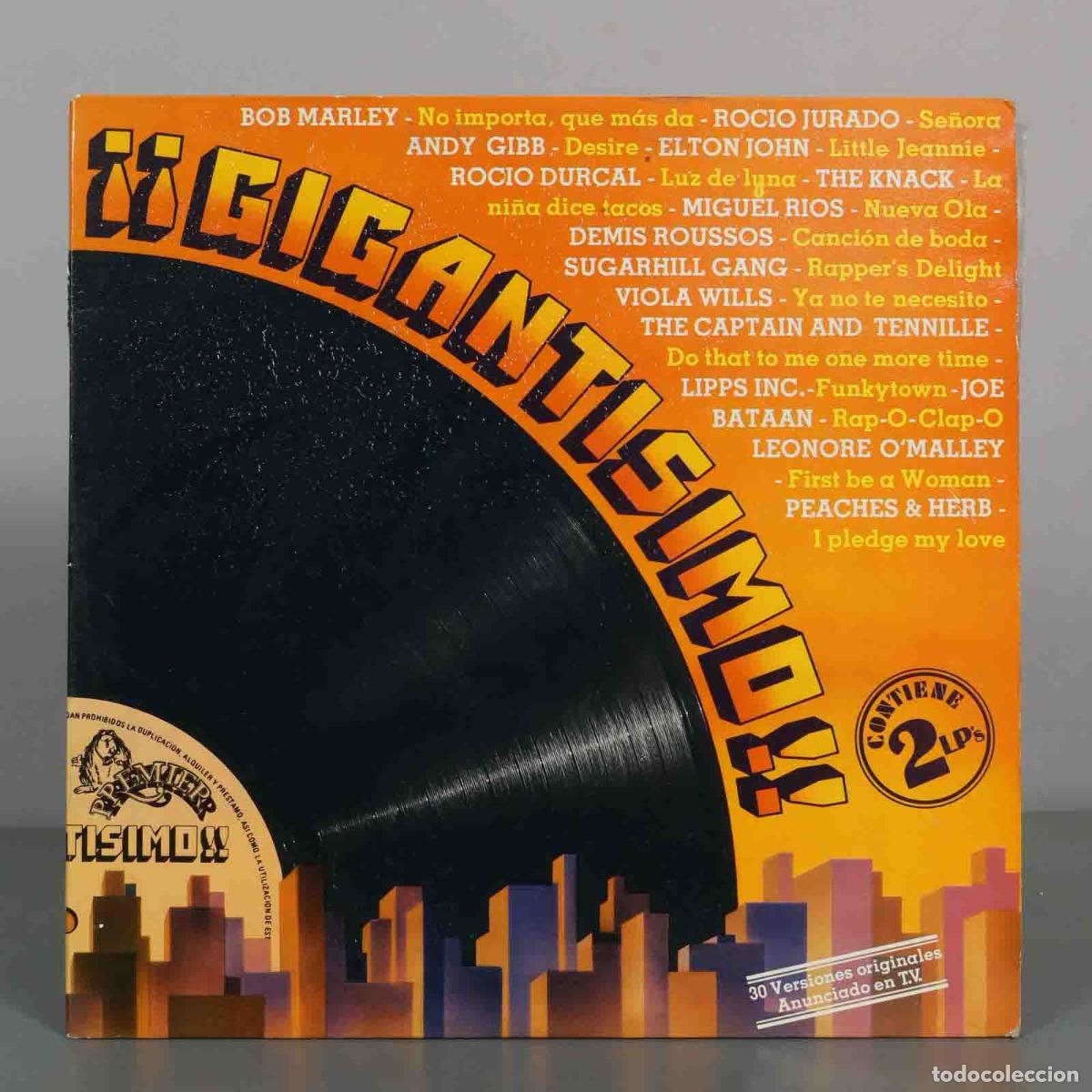 Discos de vinilo: LP. Gigantisimo - Bob Marley, Rocio Jurado, Andy Gibb, Elton John, Miguel Rios
