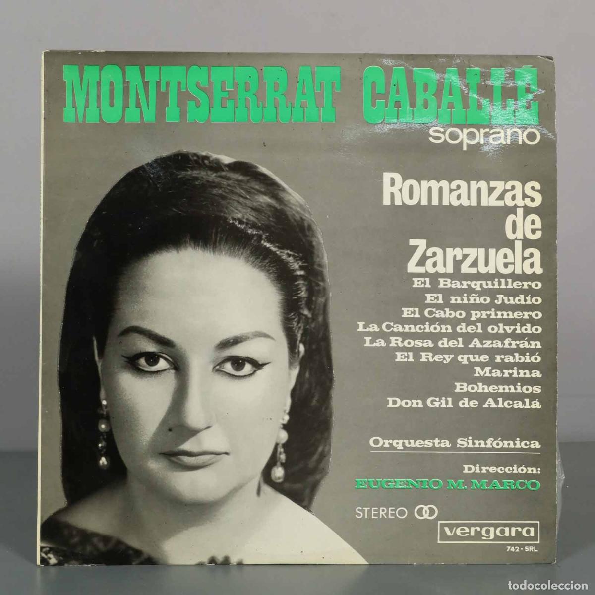 Discos de vinilo: LP. Romanzas de Zarzuela - Montserrat Caball&eacute;, Eugenio M. Marco, Orquesta Sinf&oacute;nica