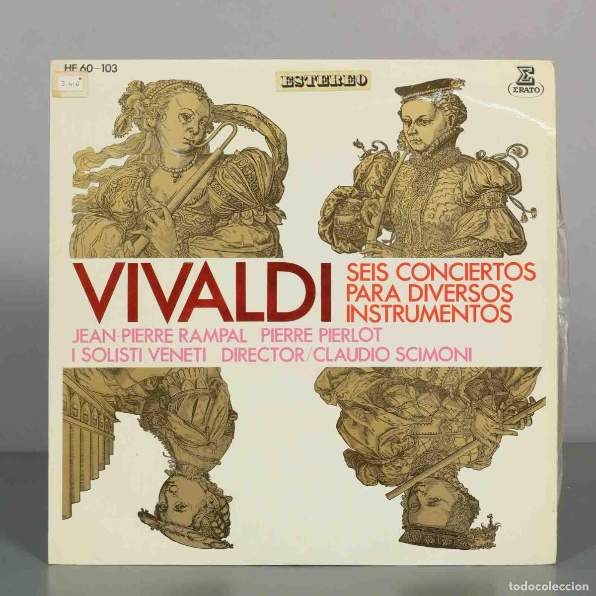 Discos de vinilo: LP. Seis Conciertos Para Diversos Instrumentos - Vivaldi - Claudio Scimone, I Solisti Veneti, Jean-