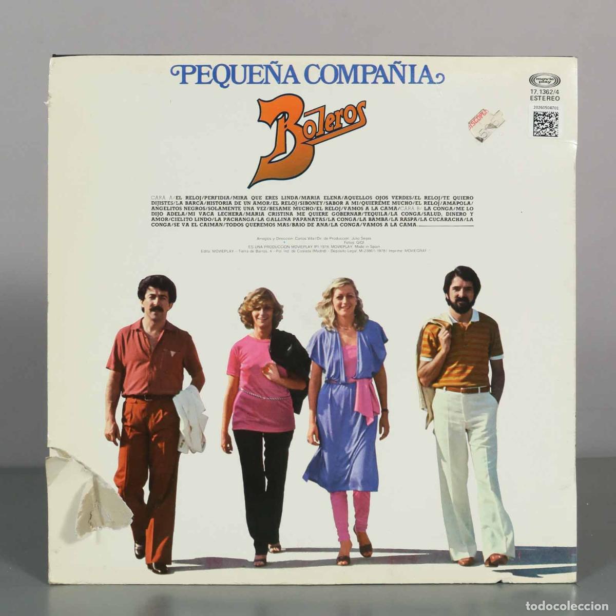 Discos de vinilo: LP. Boleros - Peque&ntilde;a Compa&ntilde;&iacute;a - Foto 2