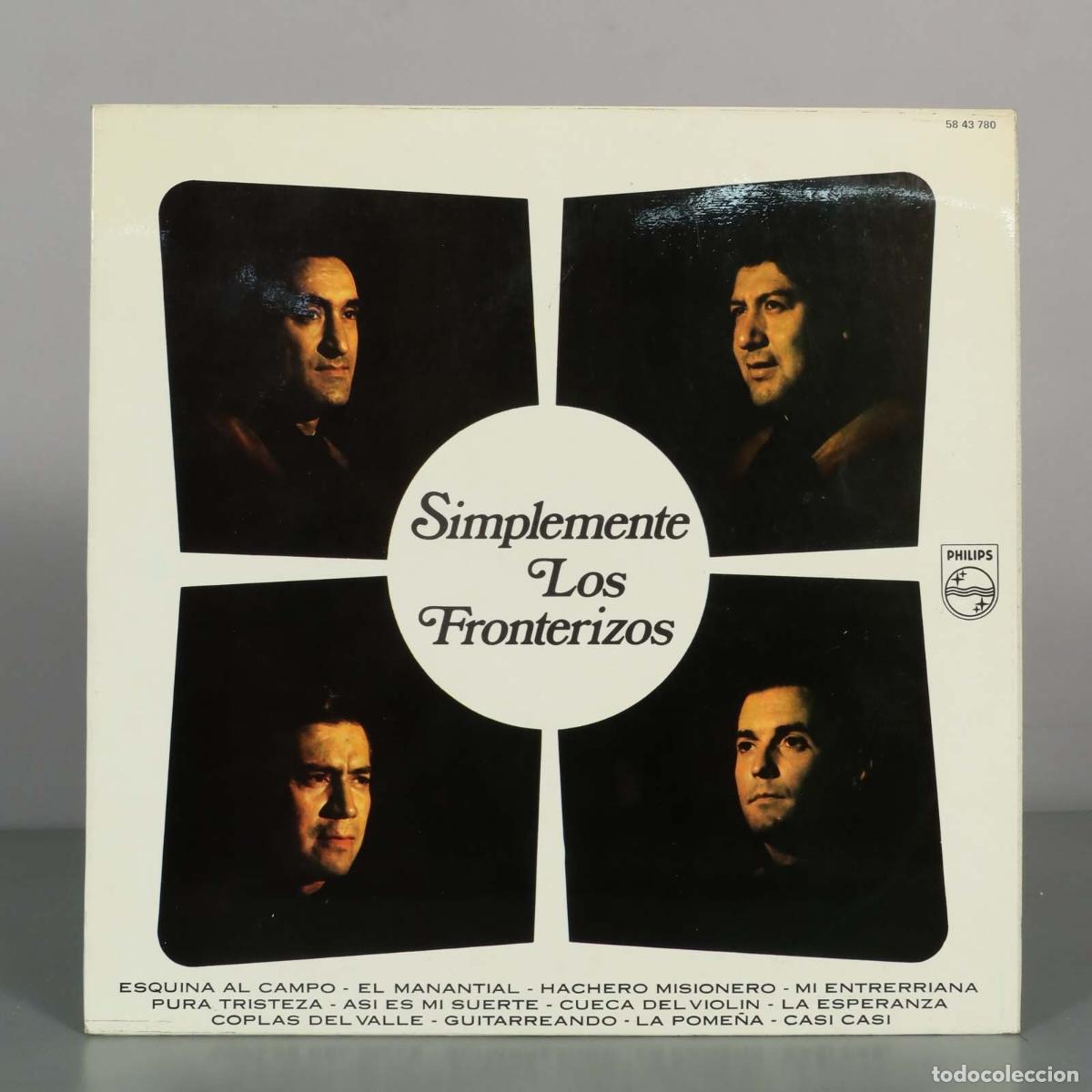 Discos de vinilo: LP. Simplemente Los Fronterizos - Los Fronterizos - Foto 1