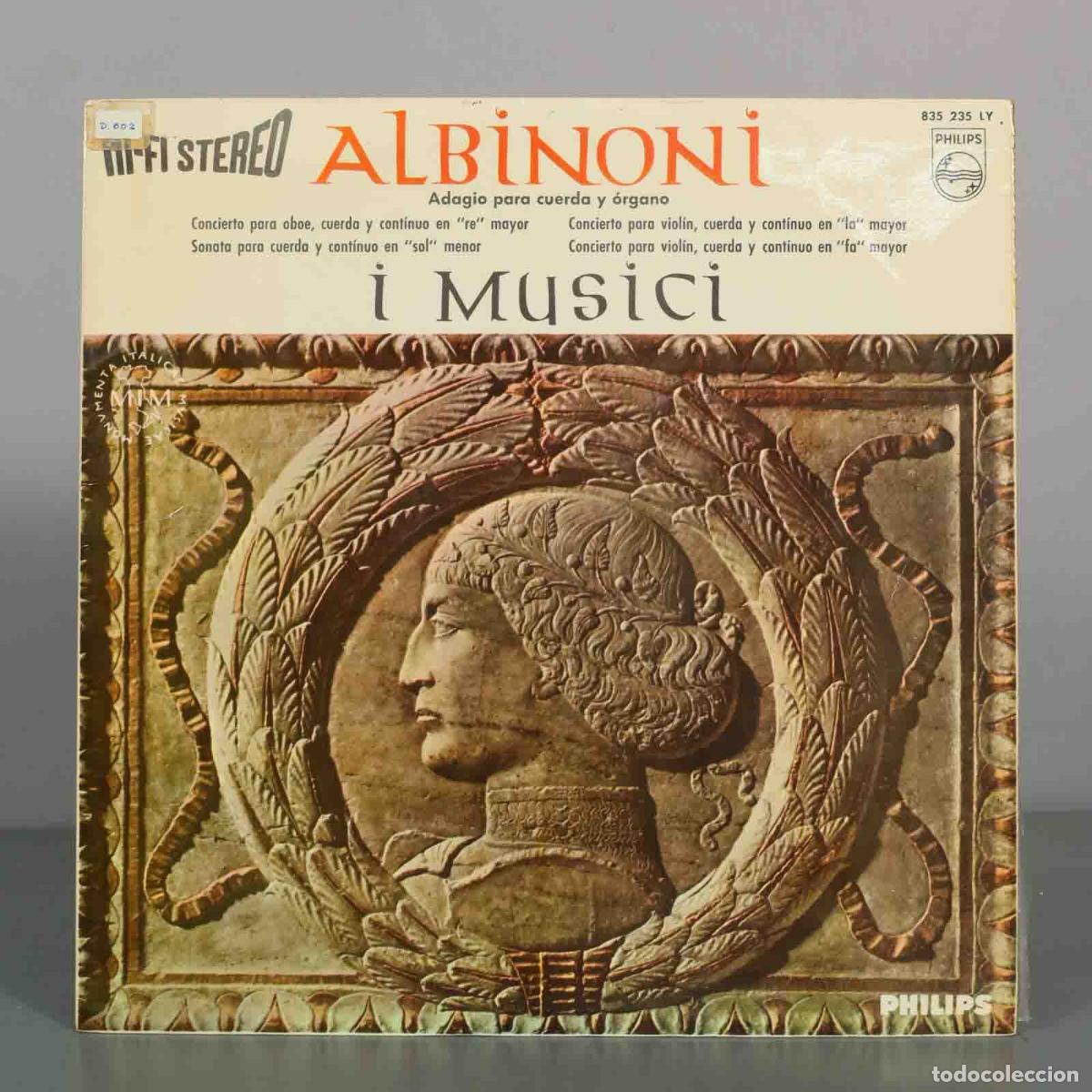 Discos de vinilo: LP. Adagio para cuerda y &oacute;rgano - Albinoni - i Musici