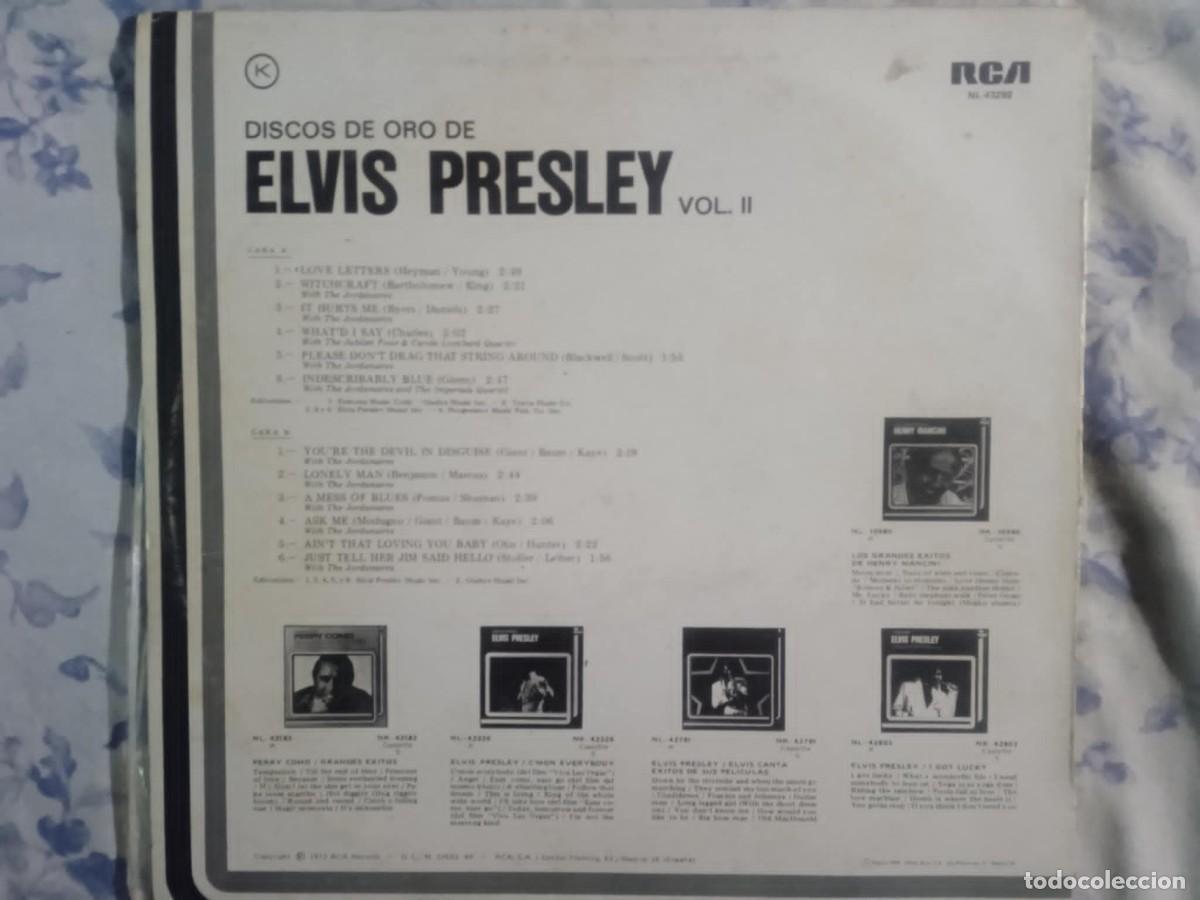 Discos de vinilo: elvis presley - discos de oro de - vol.2 - Foto 2