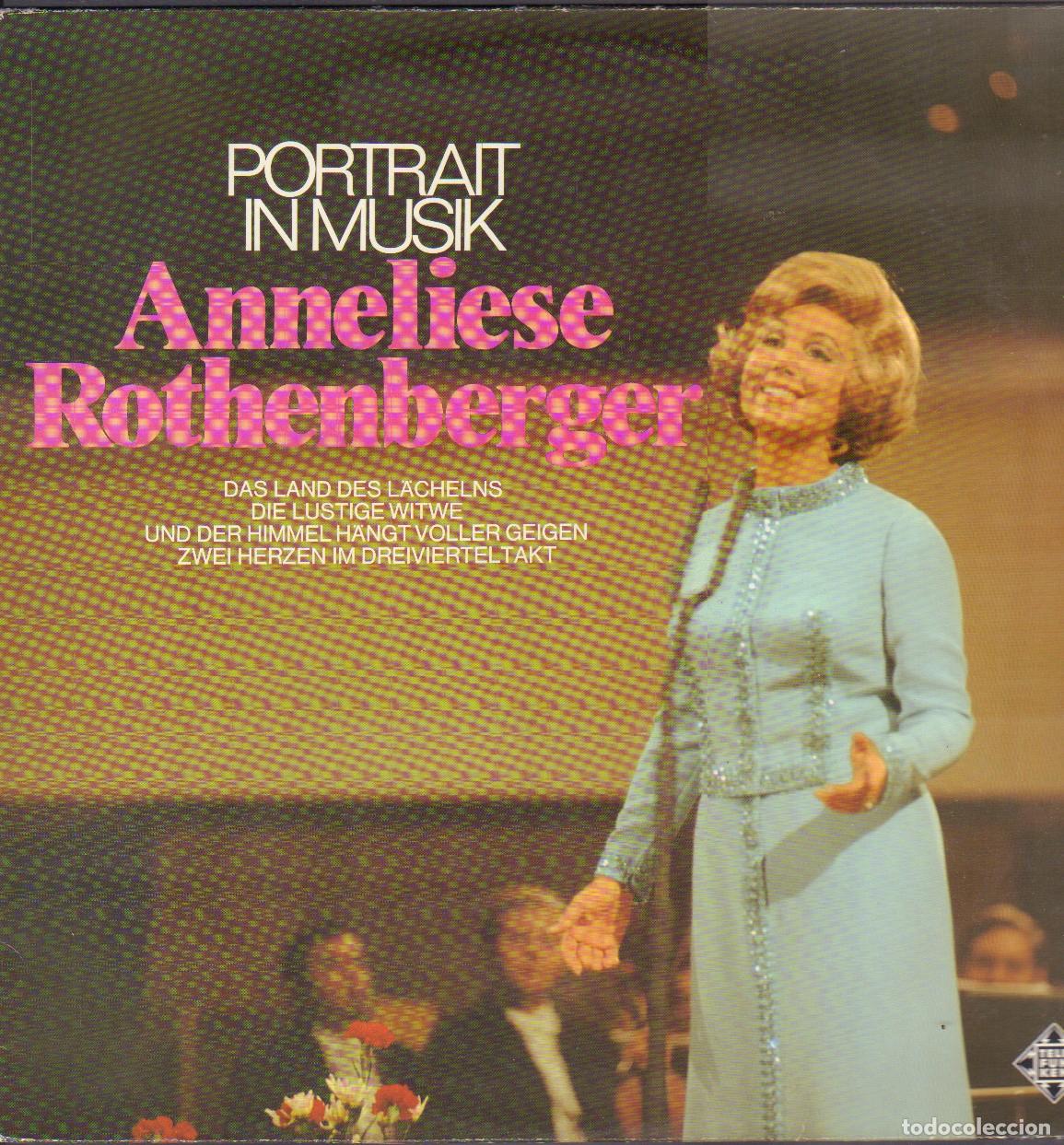 Discos de vinilo: ANNELIESE ROTHENBERGER - PORTRAIT IN MUSICK / DI LUSTIGE WITWE../ LP TELEFUNKEN RF-26158