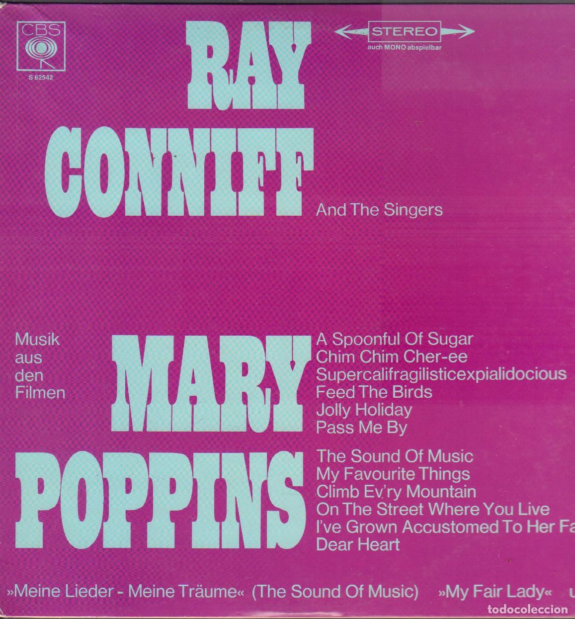 Vinyl-Schallplatten: RAY CONNIFF (AND THE SINGERS) -A SPOONFUL OF SUGAR, JOLLY HOLIDAY..../ LP CBS RF-26159