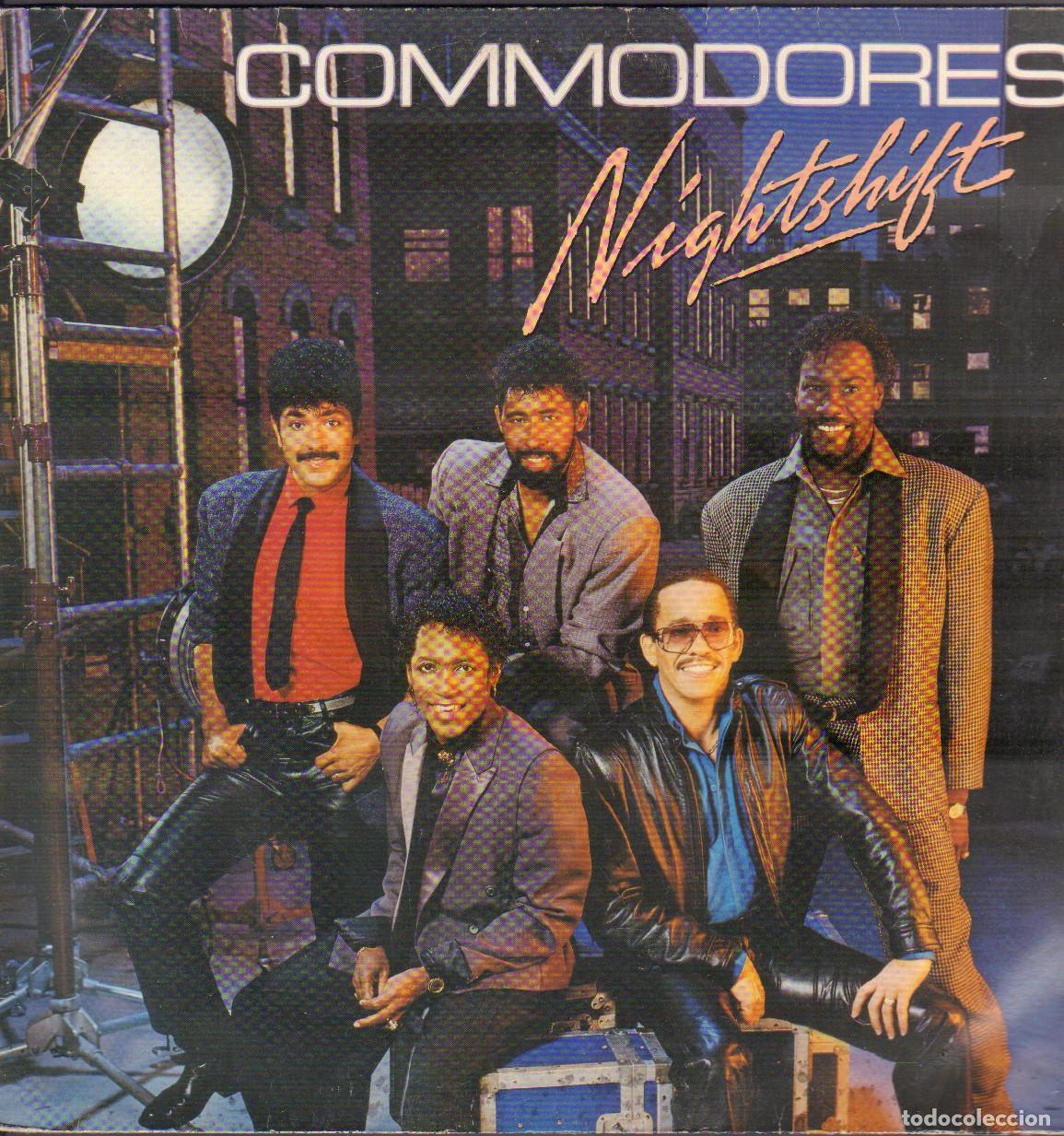 Discos de vinilo: COMMODORES - NIGHTSHIFT / ANIMAL INSTINCT, LAY BACK, I KEEP RUNNING.../ LP MOTOWN 1984 RF-26169