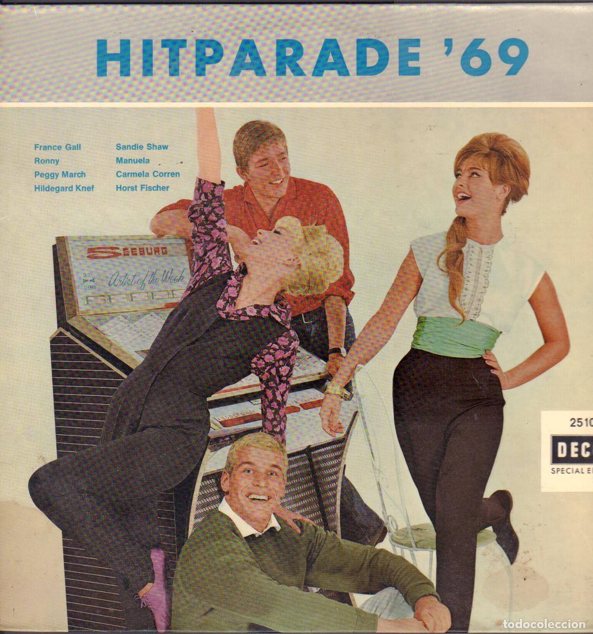 Discos de vinilo: HIT PARADE '69 - FRANCE GALL, SANDIE SHAW, MANUELA, PEGGY MARCH.../ LP DECCA 1969 RF-26180