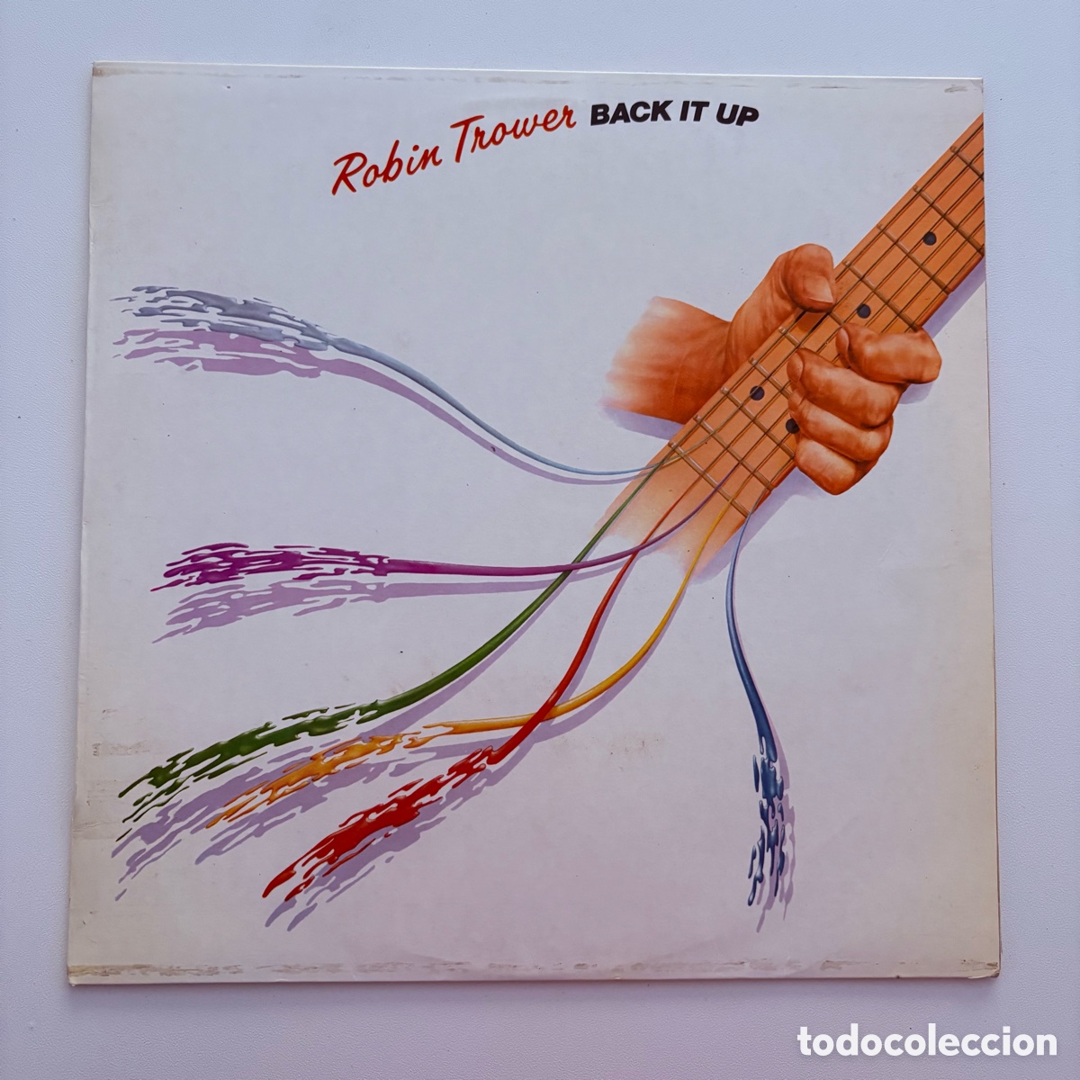 Discos de vinilo: lp Robin Trower &lrm;&ndash; Back It Up edicion espa&ntilde;ola de 1983