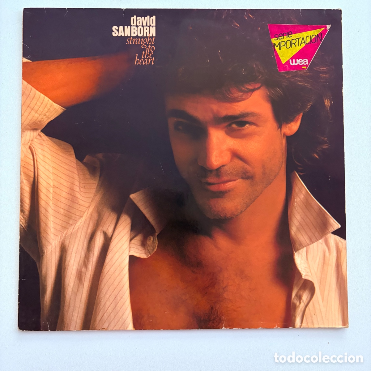 Discos de vinilo: lp David Sanborn &ndash; Straight To The Heart edicion europea de 1984