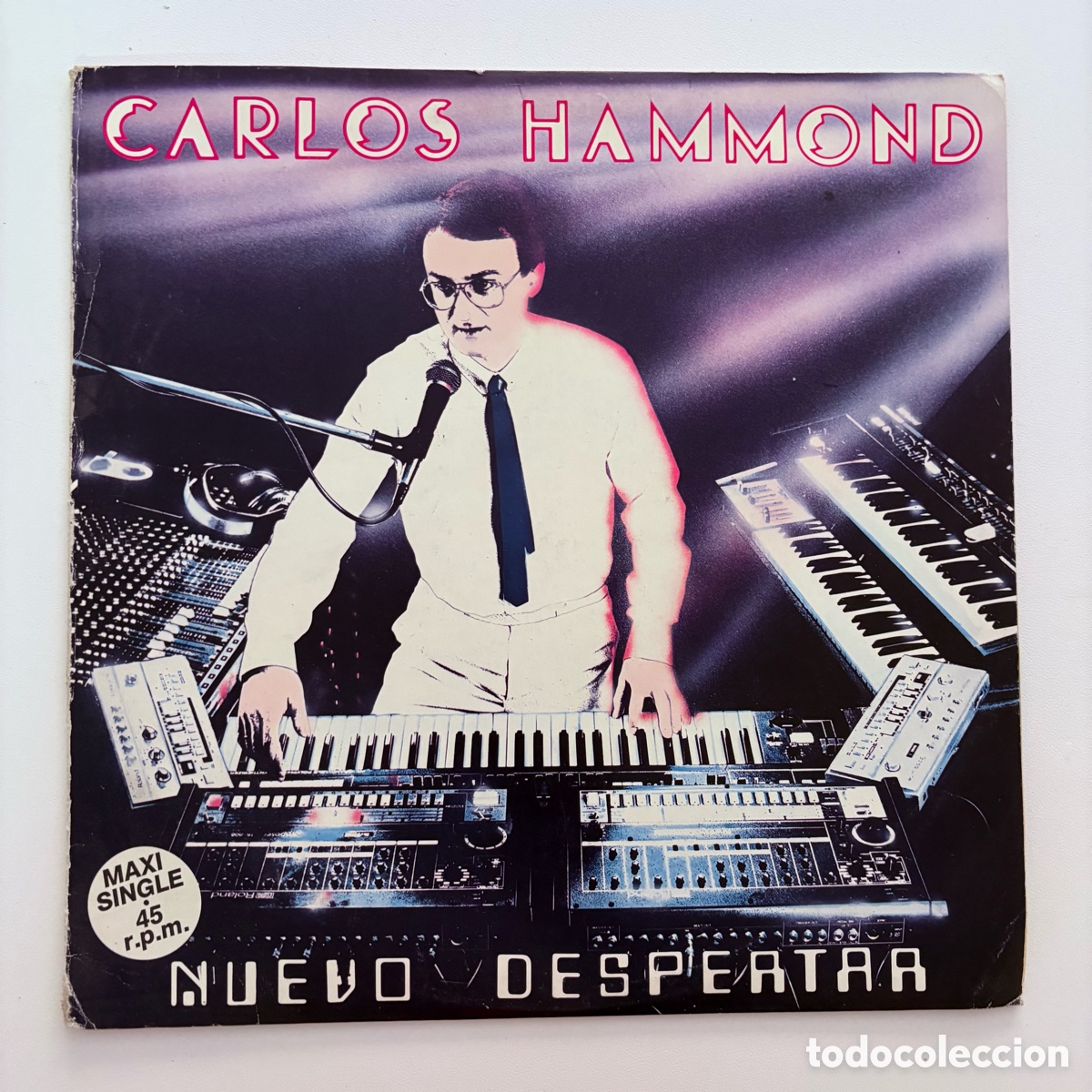 Discos de vinil: maxi 12'' Carlos Hammond &lrm;&ndash; Nuevo Despertar edicion espa&ntilde;ola promo de 1984