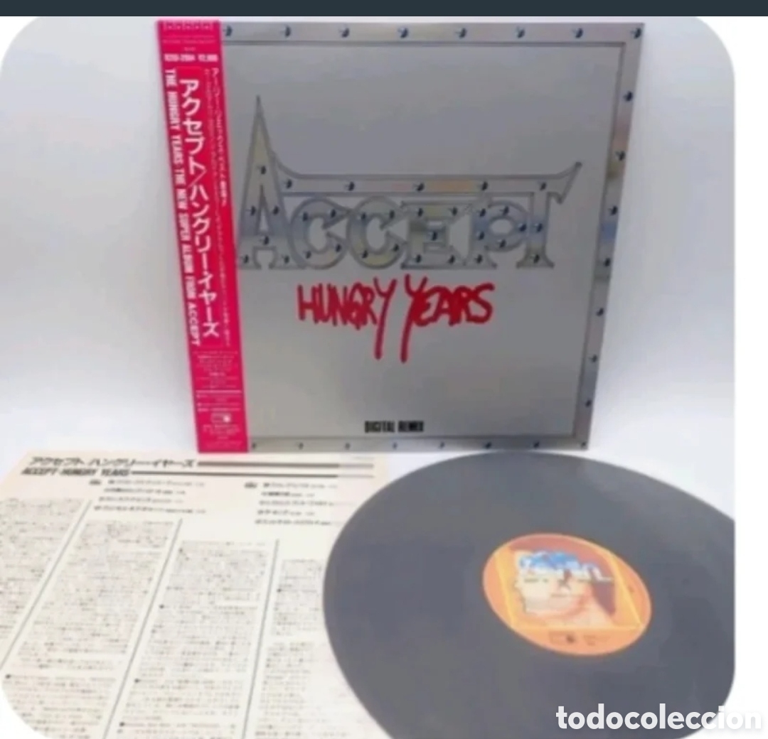Discos de vinil: Vinilo Accept - Hungry Years, edici&oacute;n japan
