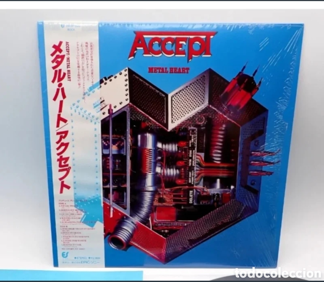 Discos de vinilo: Vinilo Accept Metal Heart , edici&oacute;n japan