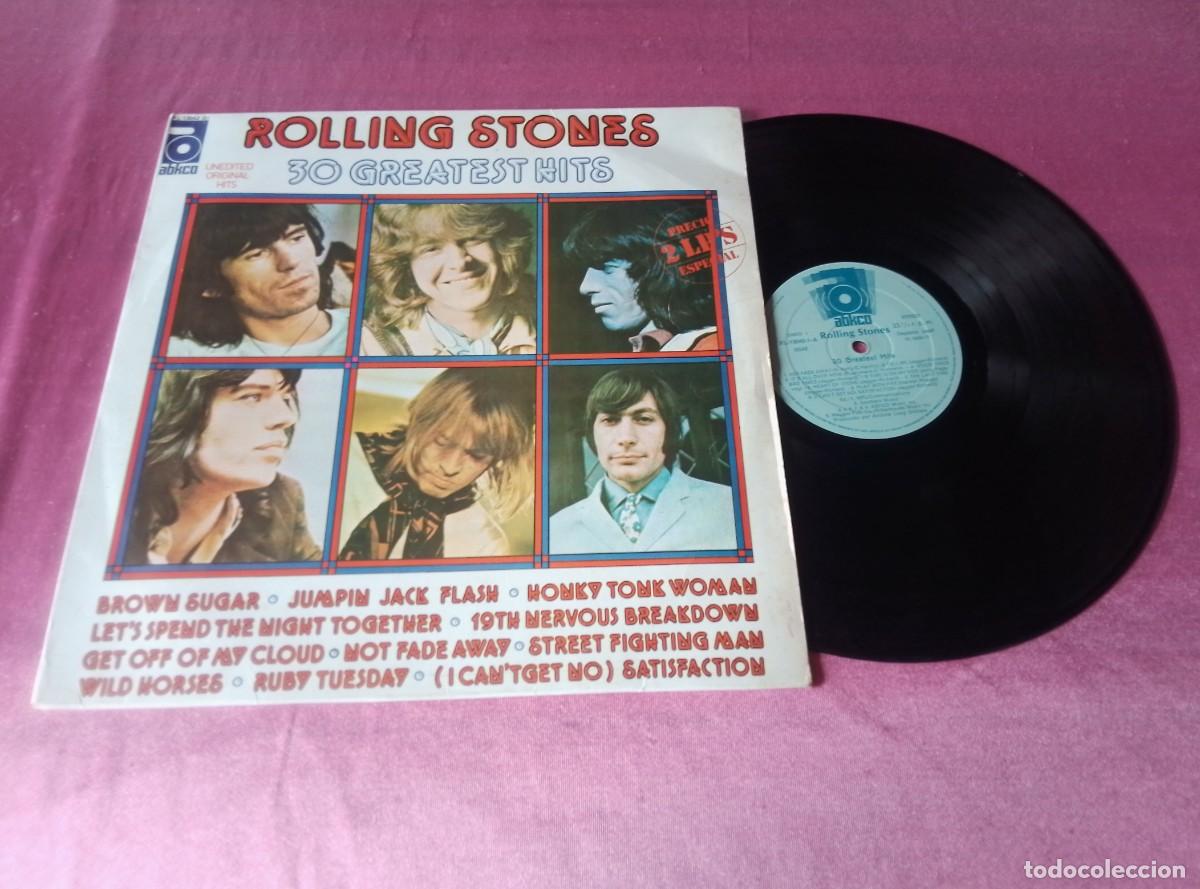 Discos de vinilo: THE ROLLING STONES 30 GREATEST HITS 1977 LP L31 2