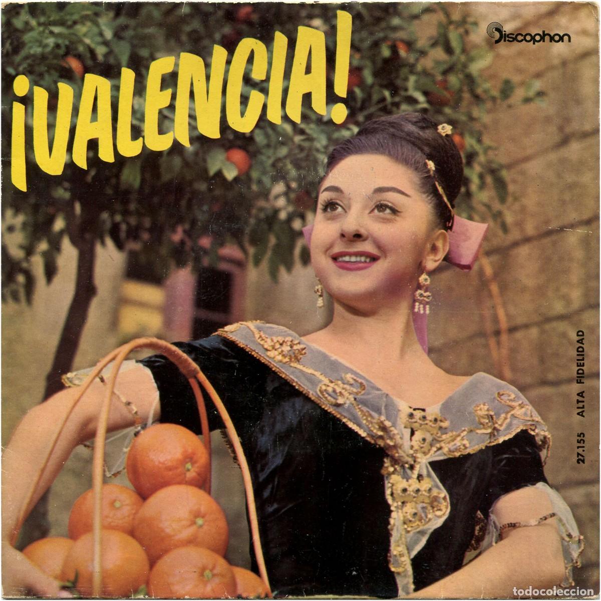 Discos de vinilo: Banda Uni&oacute;n Musical de L&iacute;ria - &iexcl;Valencia! - EP Spain 1963 - Discophon 27.155 - EX/EX