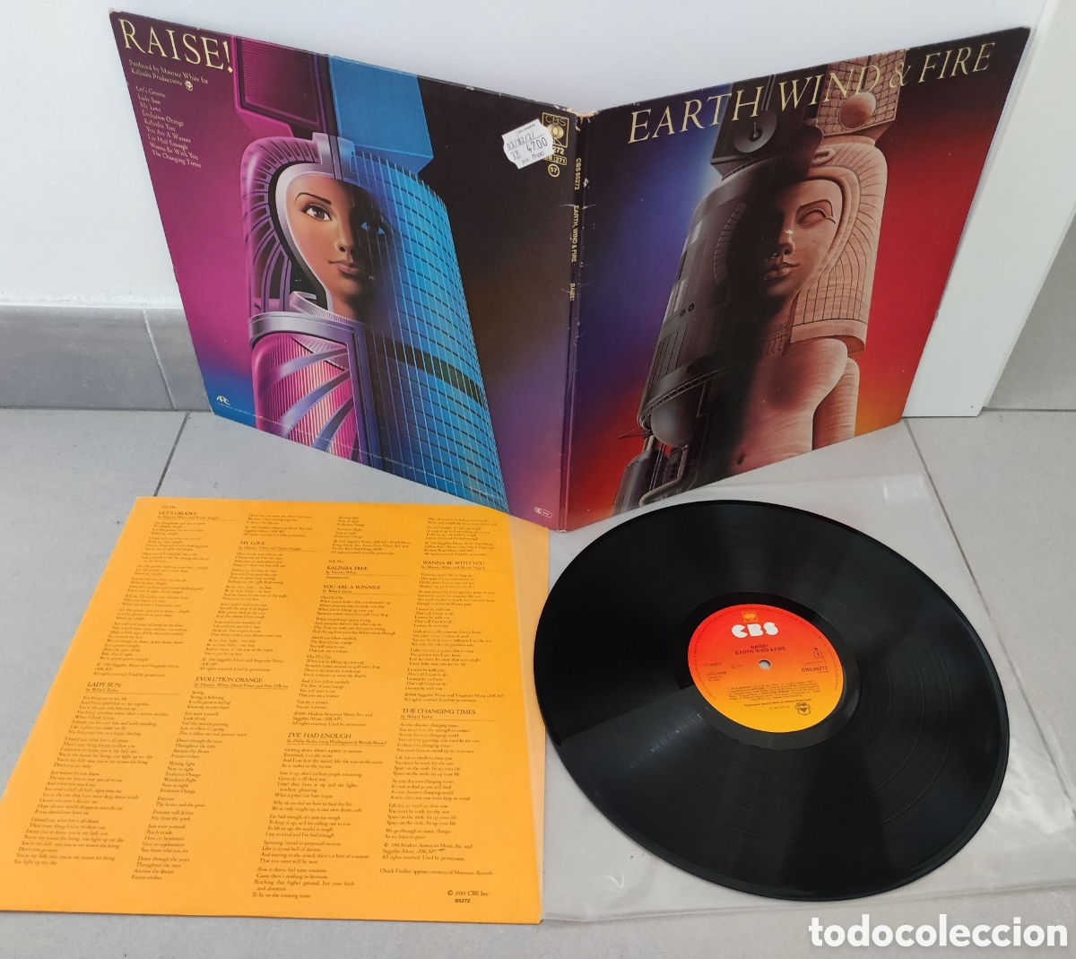Discos de vinilo: LP 1981 - EARTH WIND & FIRE / RAISE - CBS 1981 - CARPETA GAFEFOLD CON ENCARTE