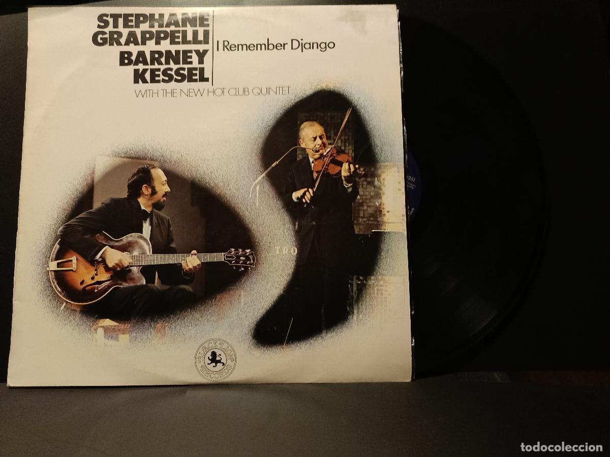Disques de vinyle: STEPHANE GRAPPELLI Y BARNEY KESSEL REMEMBER DJANGO lp ESPA&Ntilde;A 1974 PDELUXE