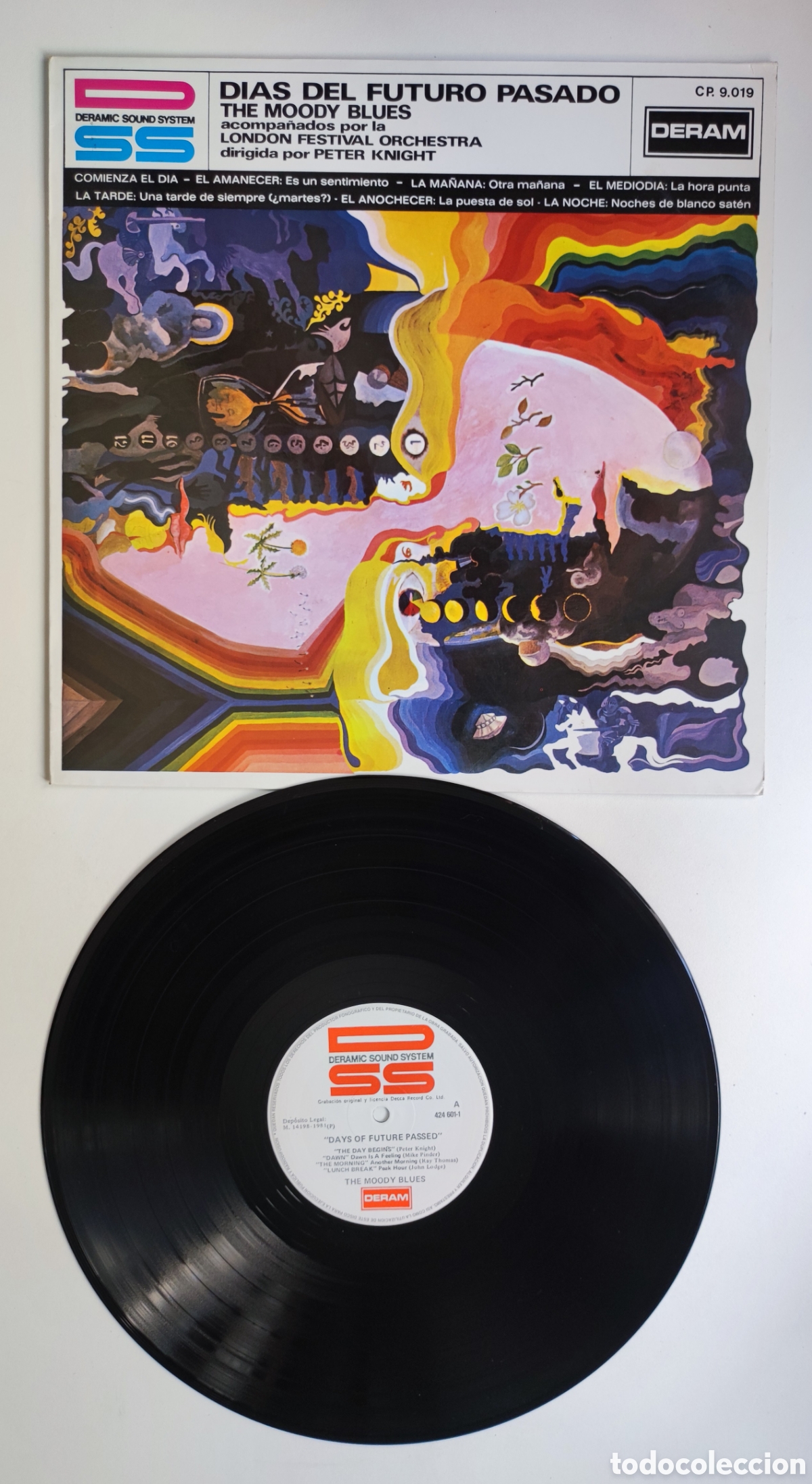 Vinyl records: LP 1981 - THE MOODY BLUES / DIAS DEL FUTURO PASADO - DAYS OF FUTURE PASSED / DERAM 1981 SPAIN