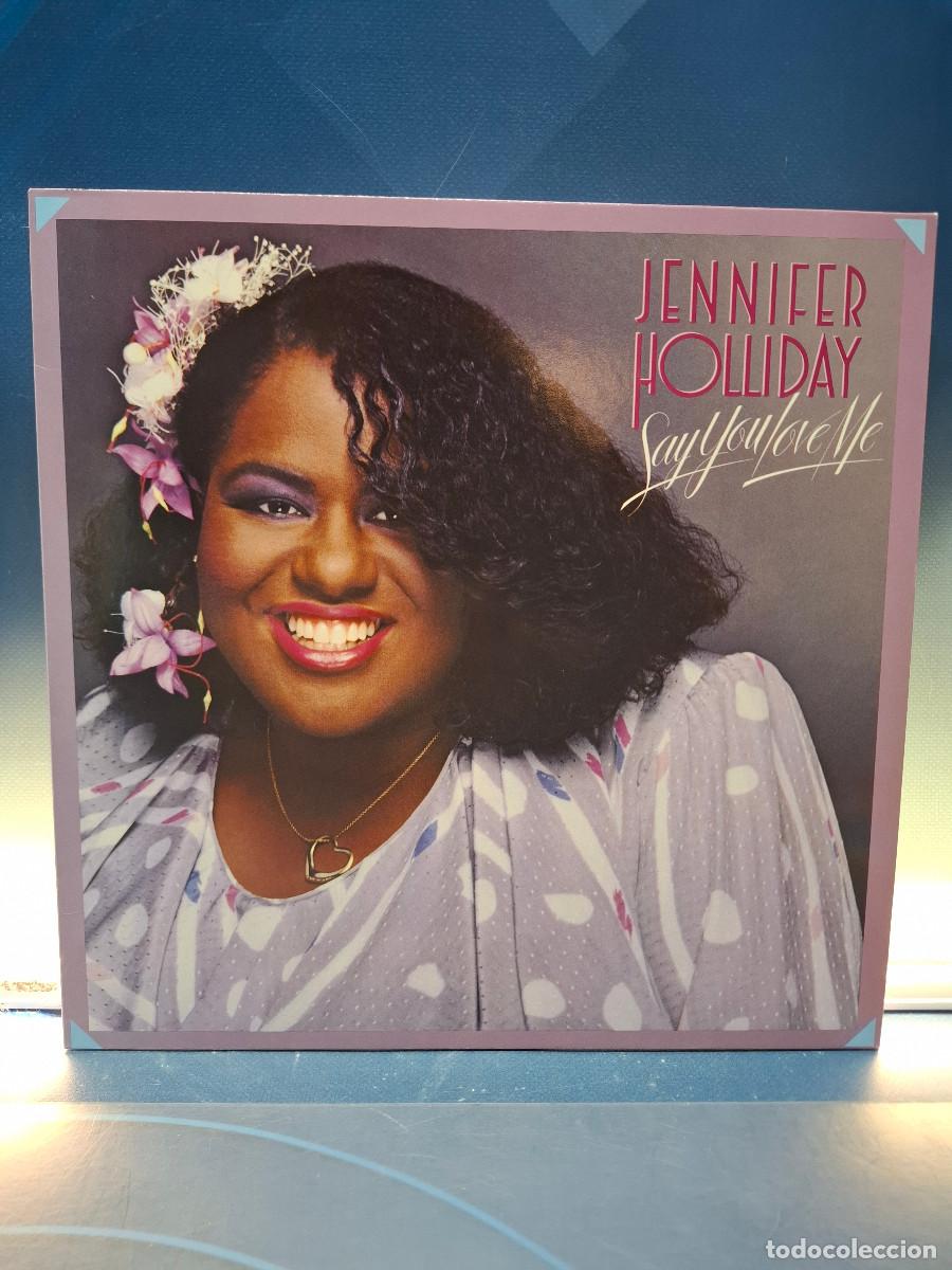 Discos de vinilo: Disco, Lp, Jennifer Holliday , Say You Love Me, 1985