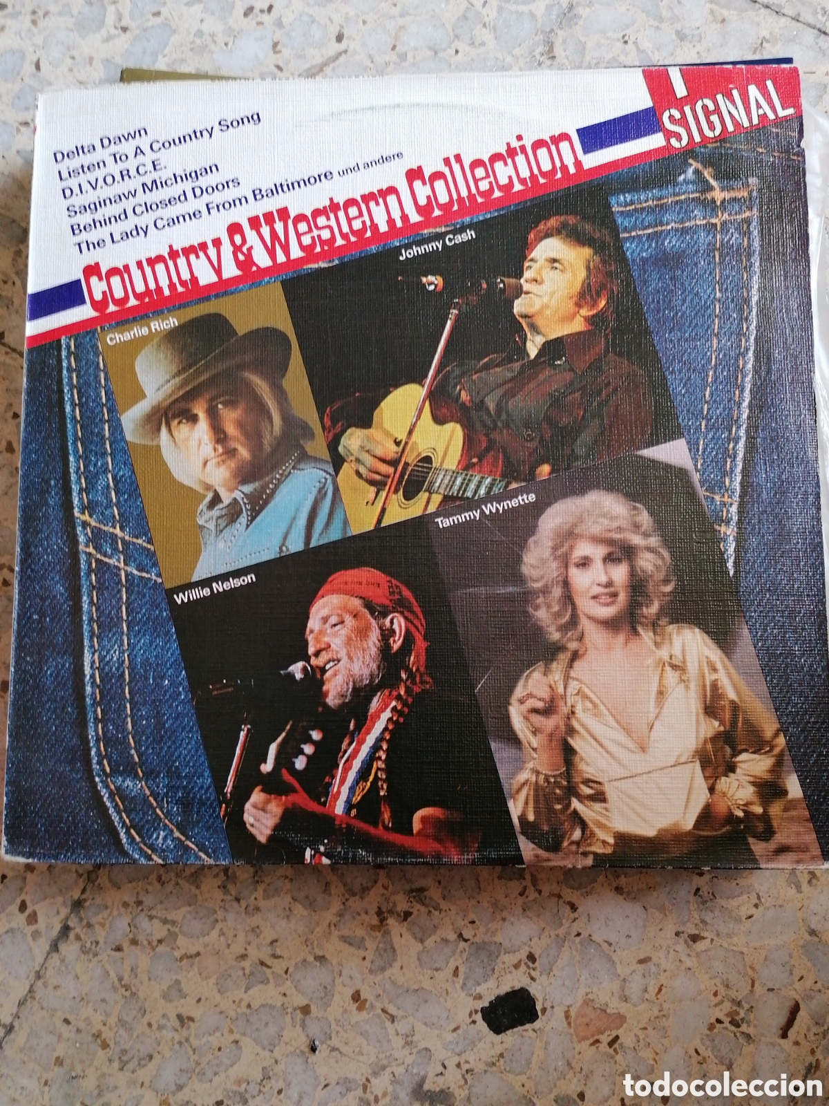 Discos de vinilo: LP COUNTRY WESTERN COLLECTION TAMMY WYNETTE CHARLIE RICHJOHNNY CASH