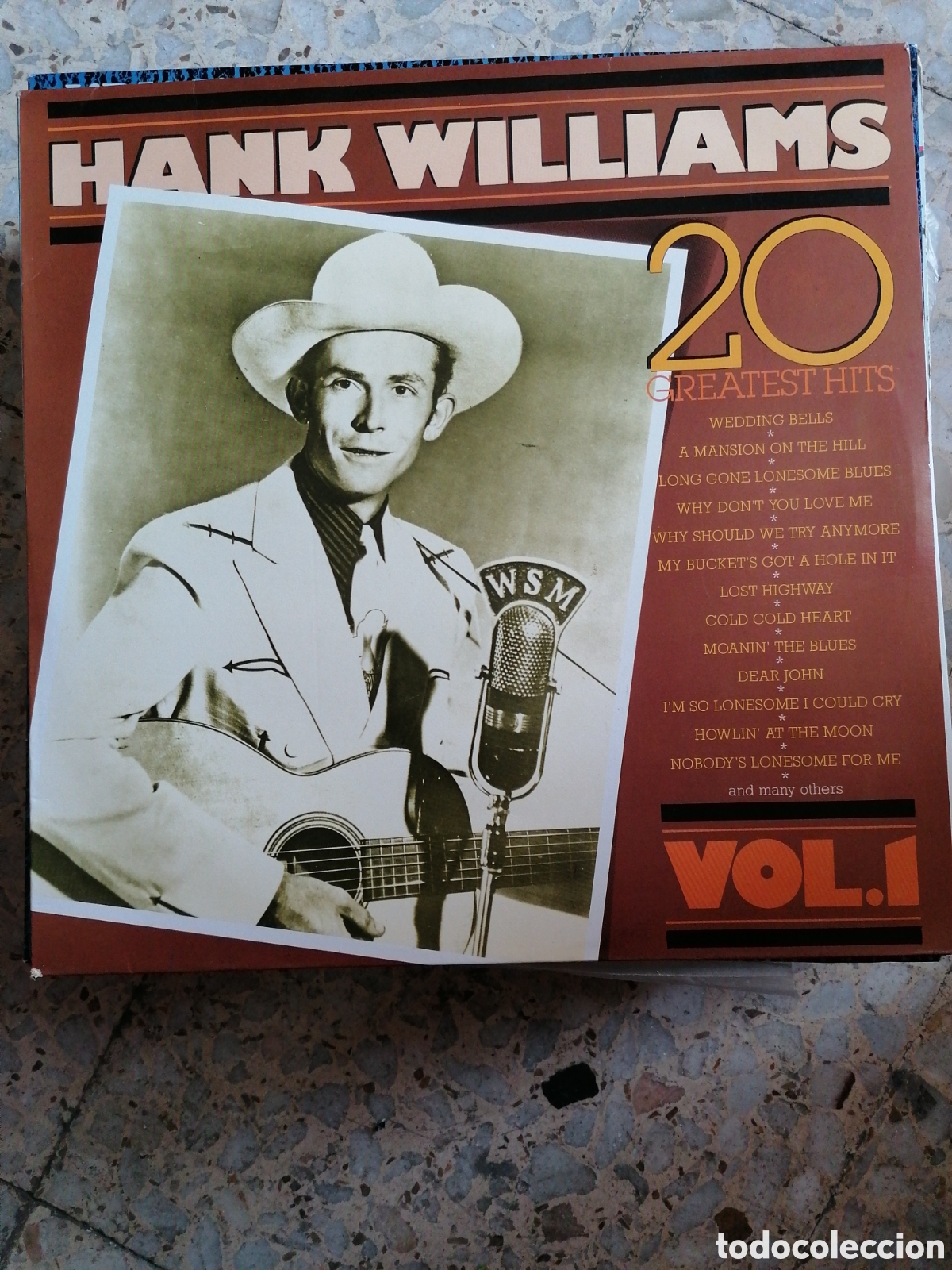Discos de vinilo: LP HANK WILLIAMS 20 GREATEST HITS VOL 1