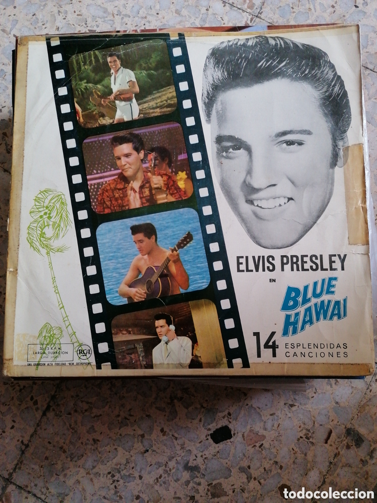 Disques de vinyle: LP ELVIS PRESLEY BLUE HAWAI 1973 ESPA&Ntilde;A