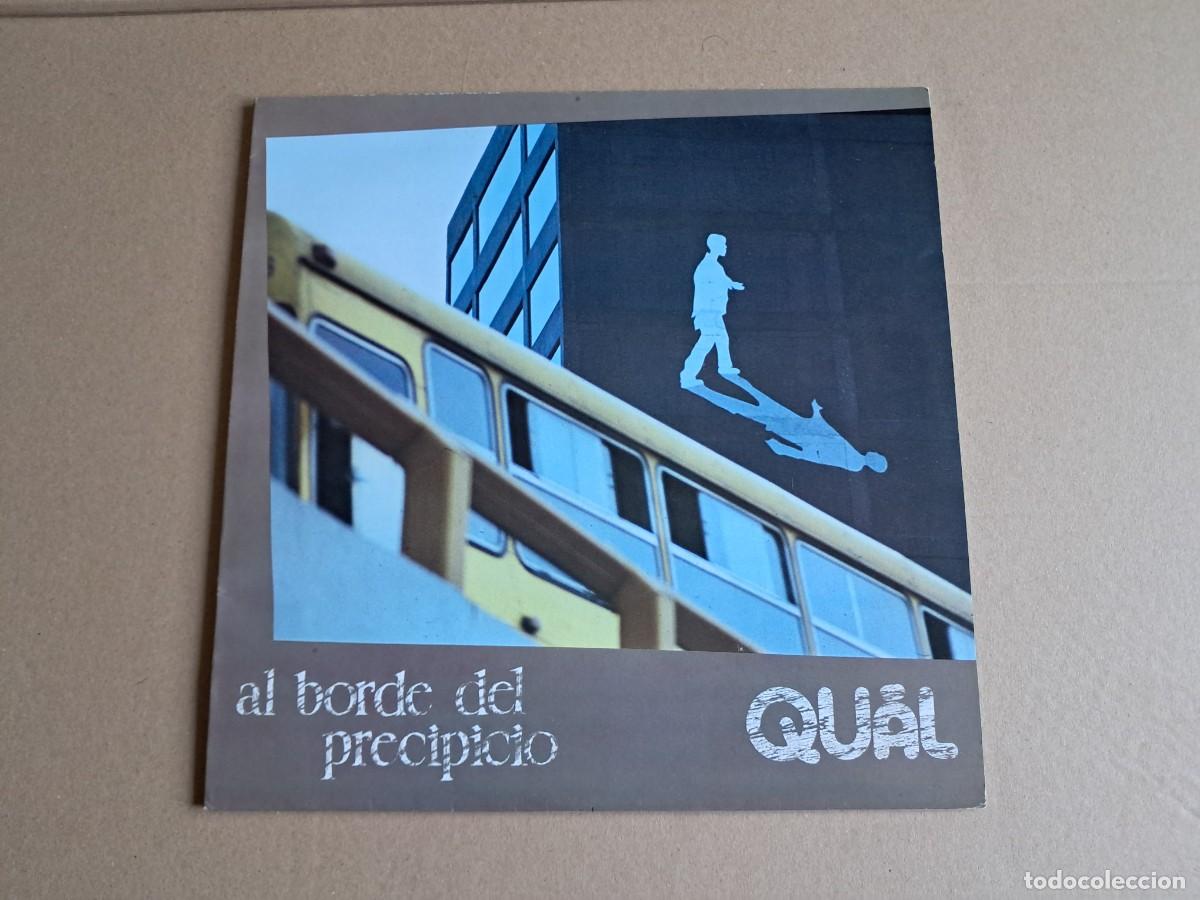 Discos de vinilo: QUAL ( RODRIGO GONZALEZ ) - AL BORDE DEL PRECIPIO LP 1988 EDICION MEXICO ROCK FUSION