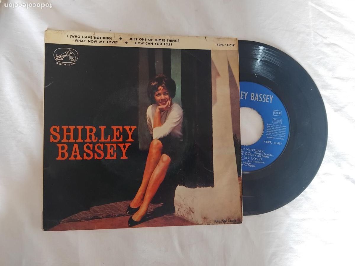 Discos de vinilo: SHIRLEY BASSEY. I (WHO HAVE NOTHING) + 3. EP LA VOZ DE SU AMO 1964.