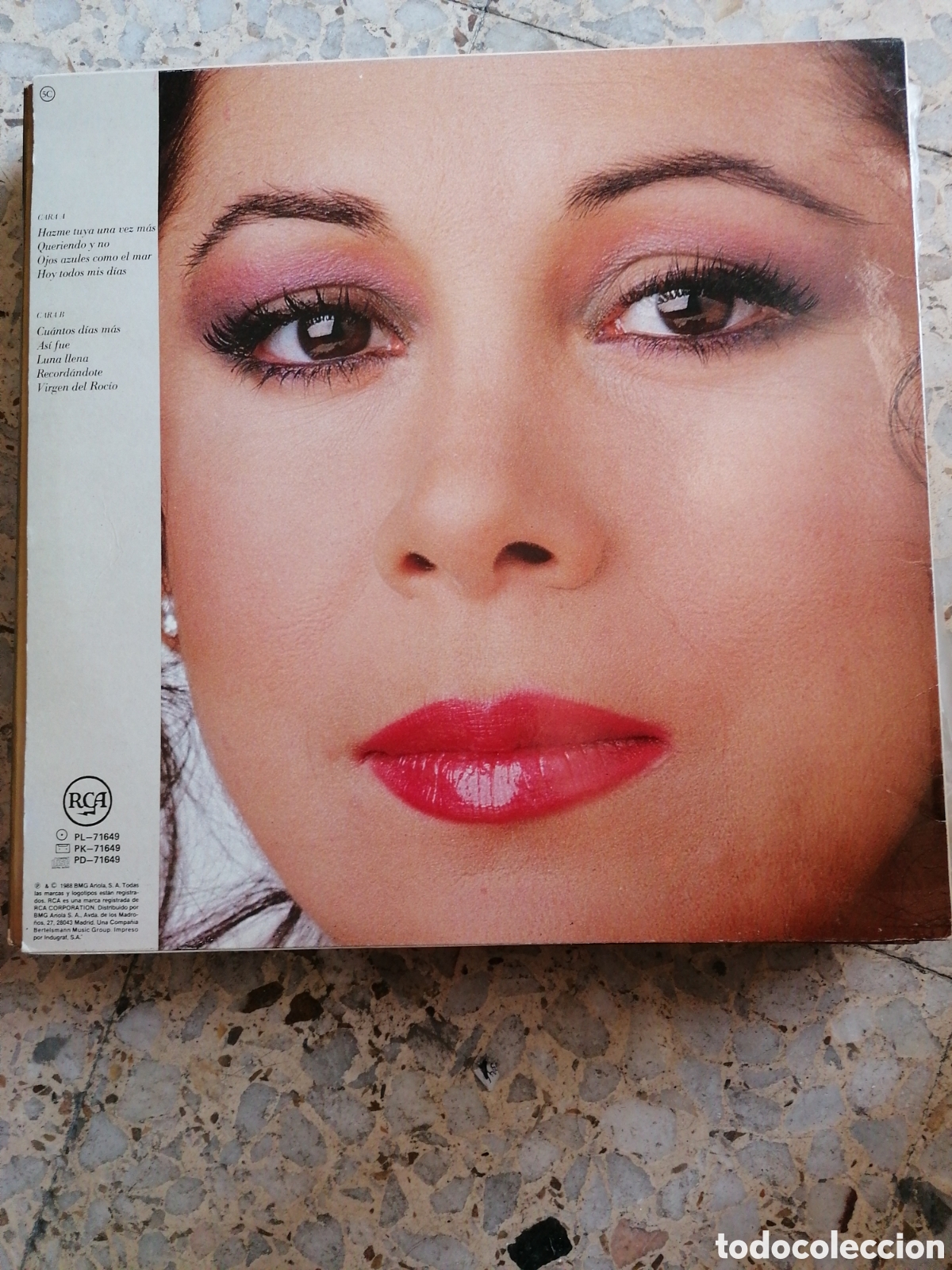 Discos de vinilo: LP ISABEL PANTOJA DESDE ANDALUCIA 1988 INSERT - Foto 2