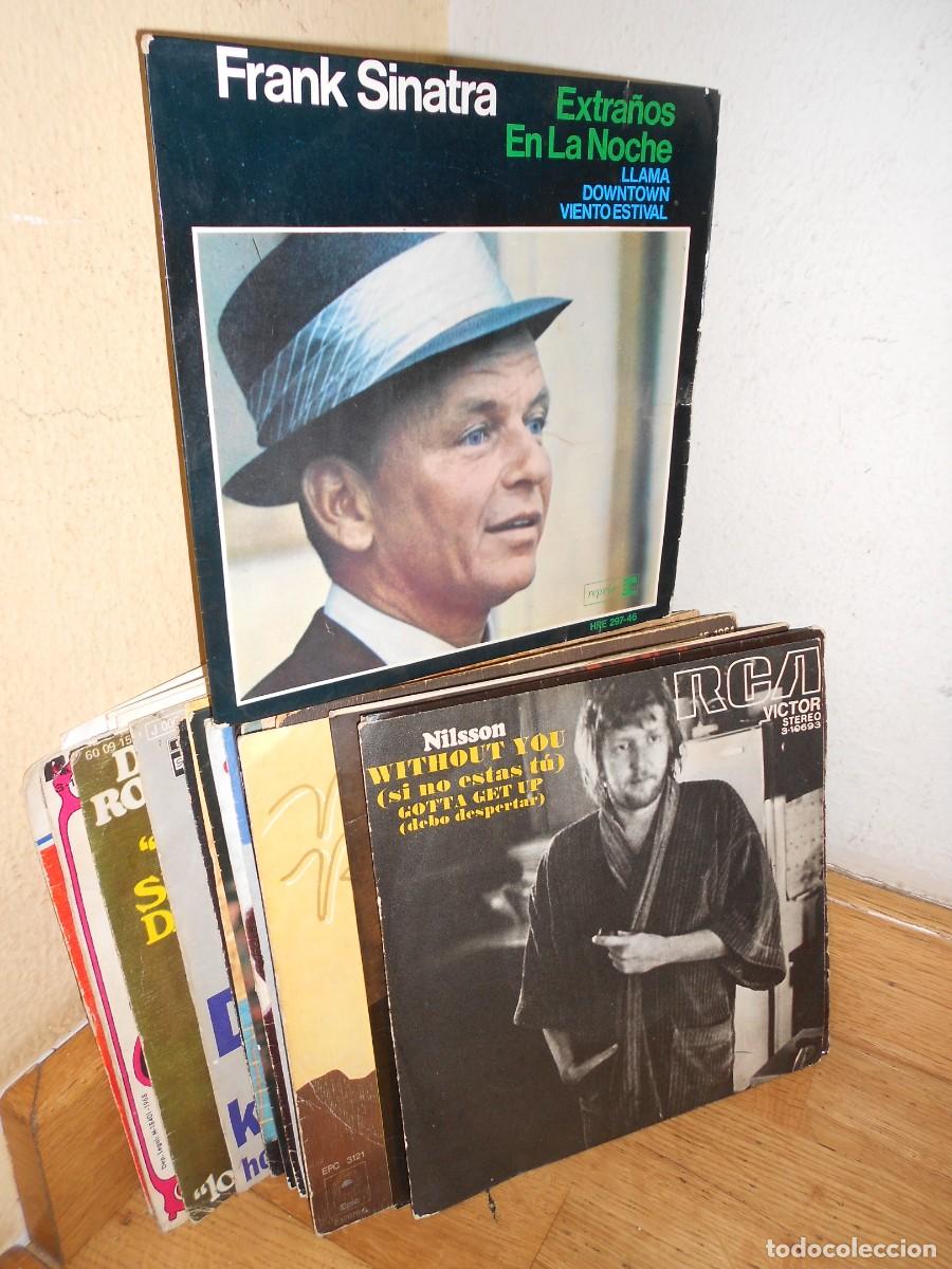 Discos de vinilo: LOTE 29 SINGLES y EP / DEMIS ROUSSOS / FRANK SINATRA / LUIS AGUILE / MOCEDADES / CLIFF RICHARD 1&euro;y+