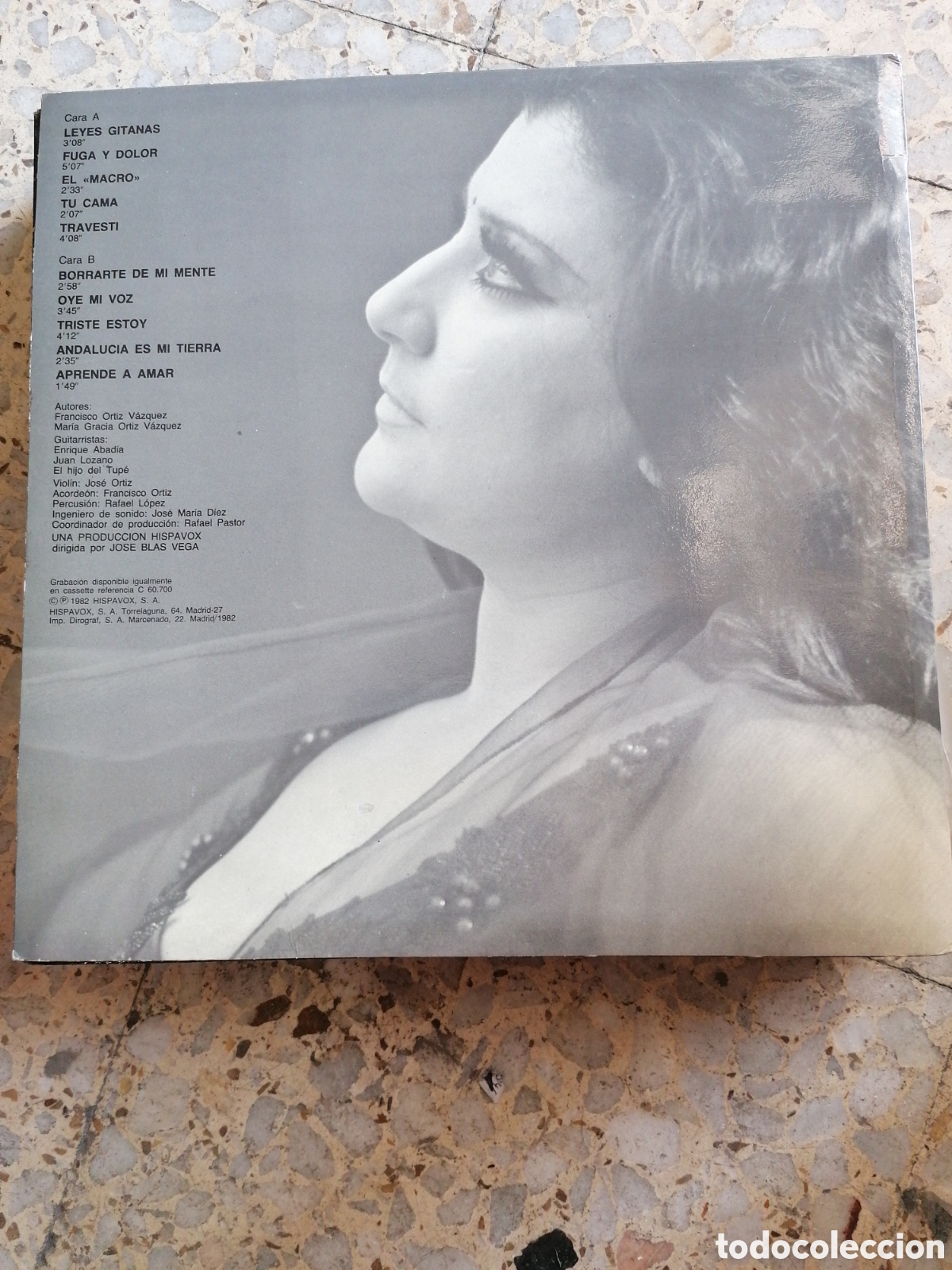 Discos de vinilo: LP AMINA LEYES GITANAS 1982 - Foto 2