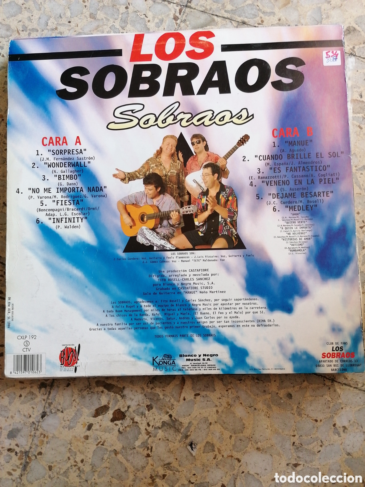 Discos de vinilo: LP LOS SOBRAOS SOBRAOS 1996 ESPA&Ntilde;A - Foto 2