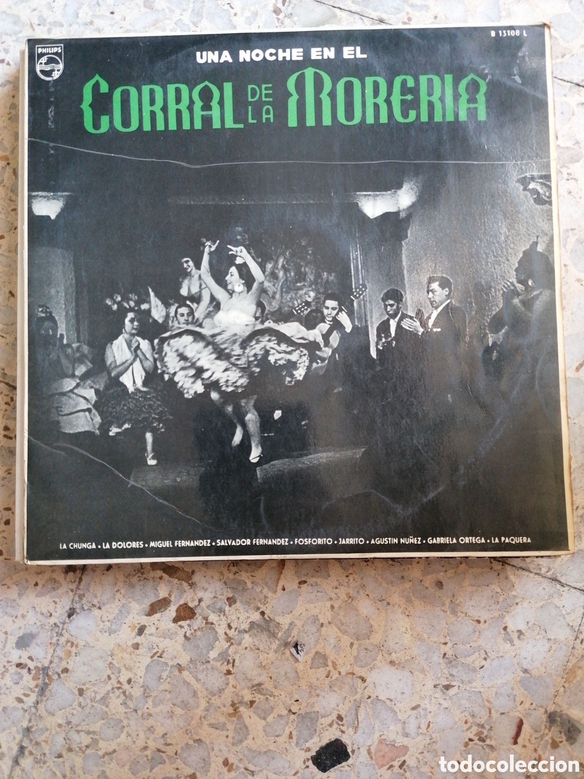 Discos de vinilo: LP UNA NOCHE EN EL CORRAL DE LA MORERIA 1960 INSERT