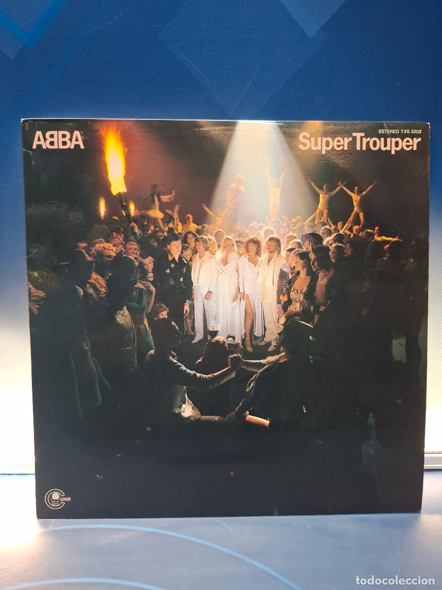 Discos de vinilo: Disco, Lp, ABBA, Super Trouper, 1980