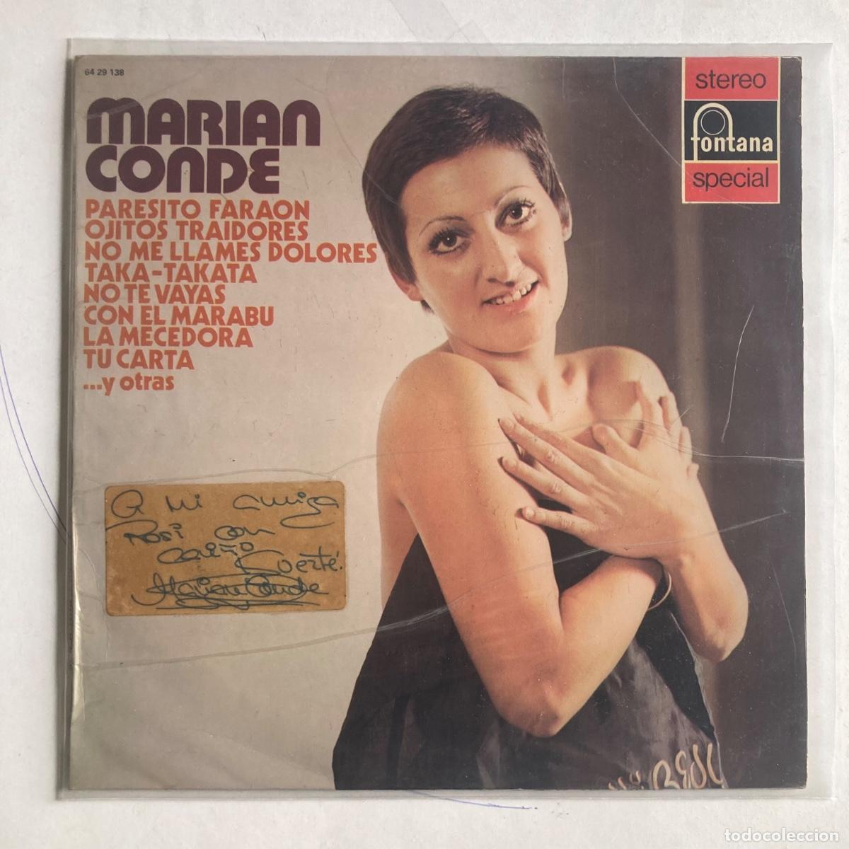 Discos de vinilo: Mari&aacute;n Conde FIRMADO discos vinilos