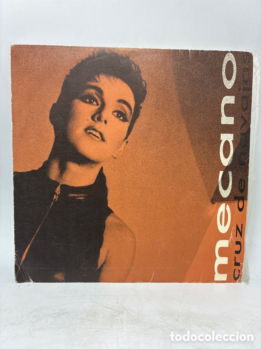 Discos de vinilo: Mecano. Cruz de Navajas. Las cosas pares. Single 1986. Ariola.