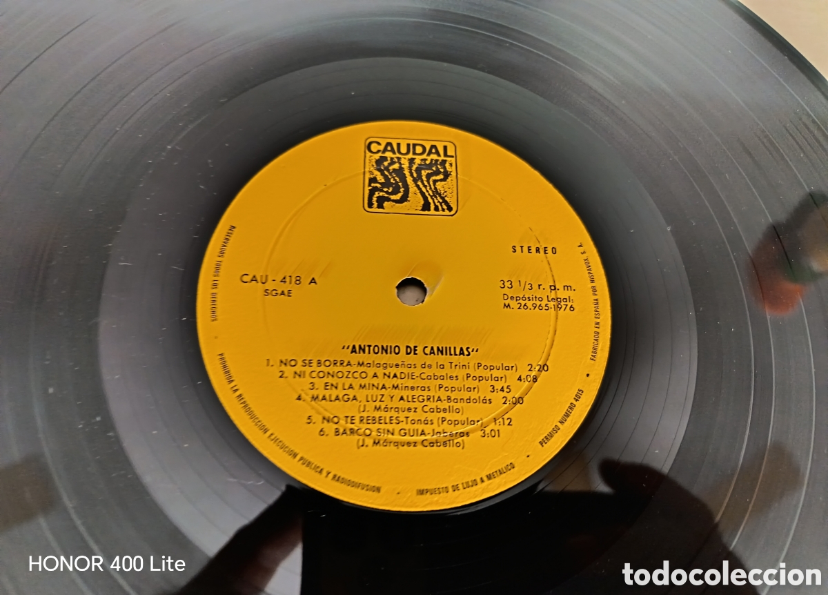 Discos de vinilo: LP Vinilo Antonio de Canillas 1976 - Foto 3