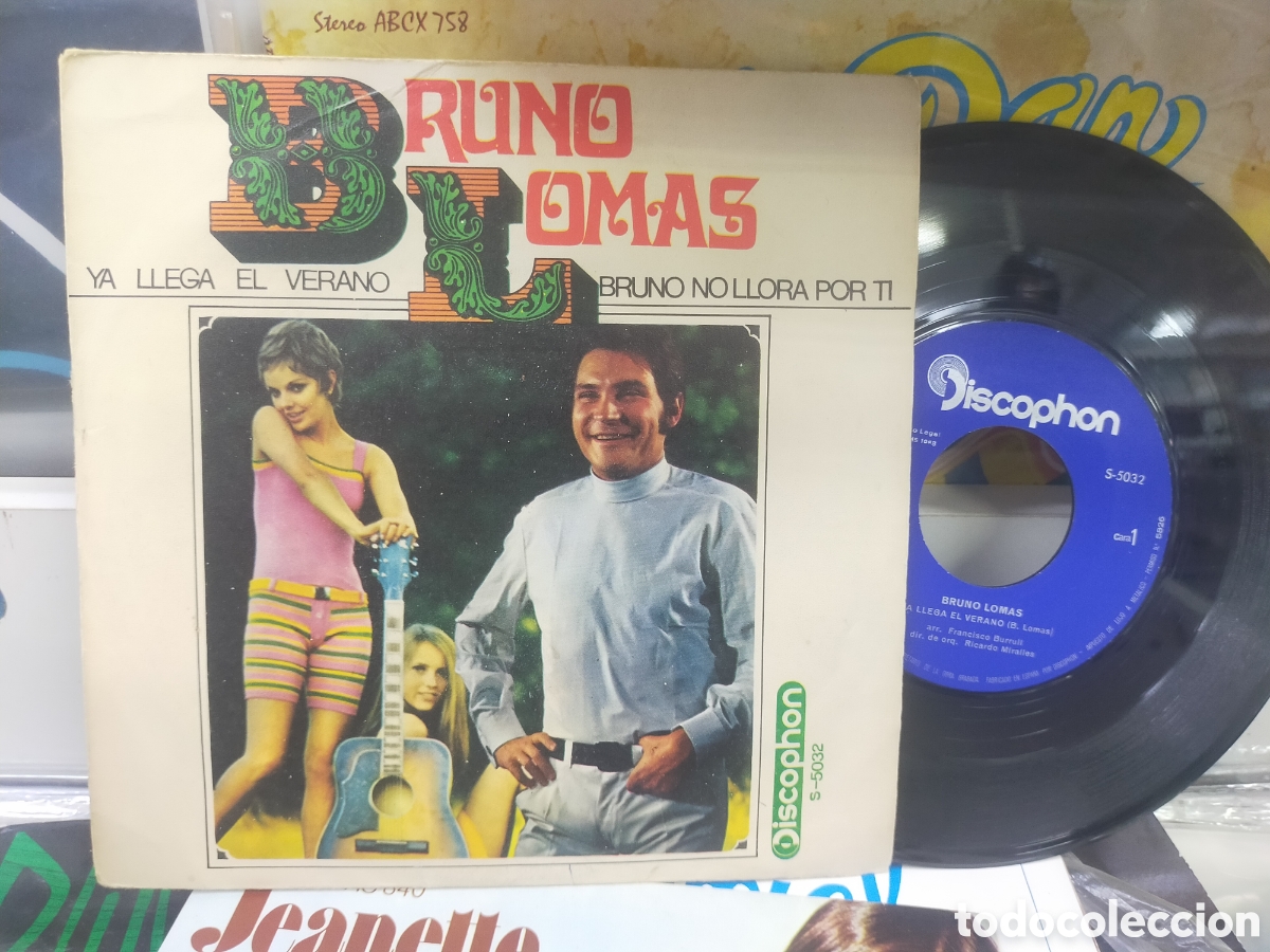 Discos de vinilo: Bruno lomas single ya llega el verano 1968