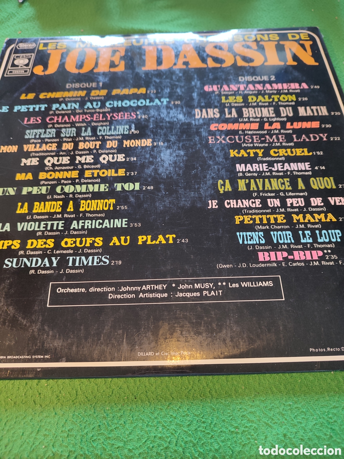Discos de vinilo: Joe Dassin - Les meilleurs chansons de 2 lps - Foto 5