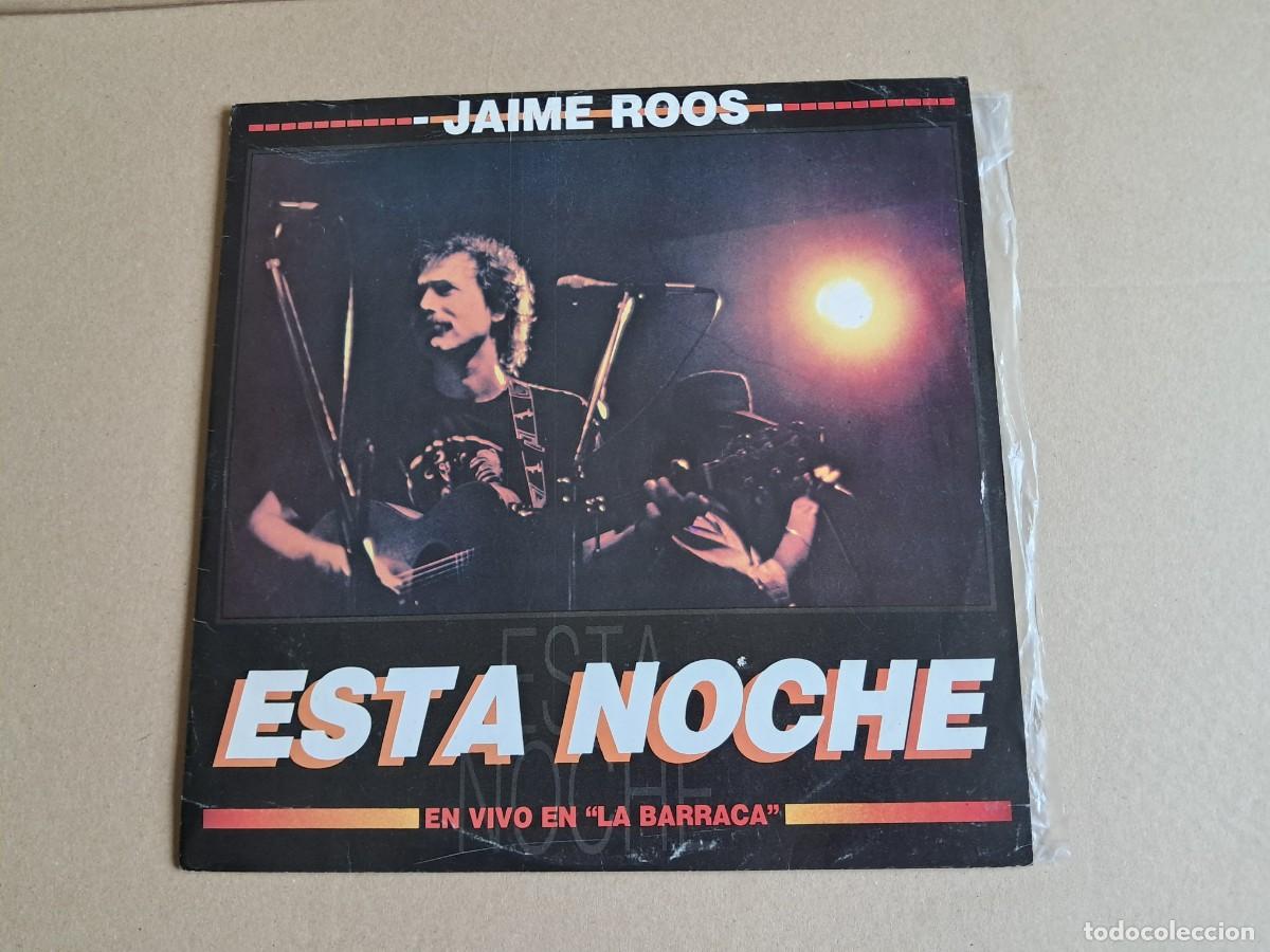 Discos de vinilo: JAIME ROOS - ESTA NOCHE EN VIVO EN LA BARRACA LP 1989 EDICION URUGUAY FOLK ROCK