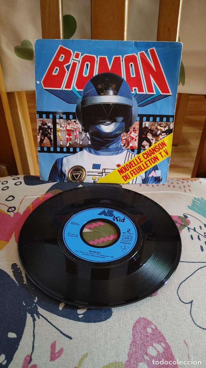 Discos de vinilo: BIOMAN-SINGLE NOUVELLE CHANSON DE FEUILLETON T.V.