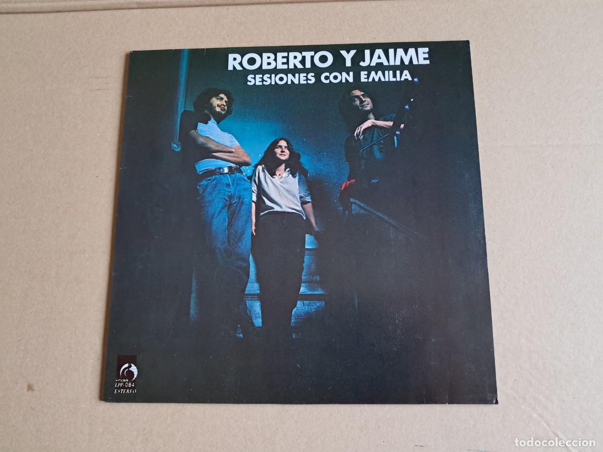 Discos de vinilo: ROBERTO GONZALEZ Y JAIME - SESIONES CON EMILIA LP 1989 EDICION MEXICO FOLK ROCK