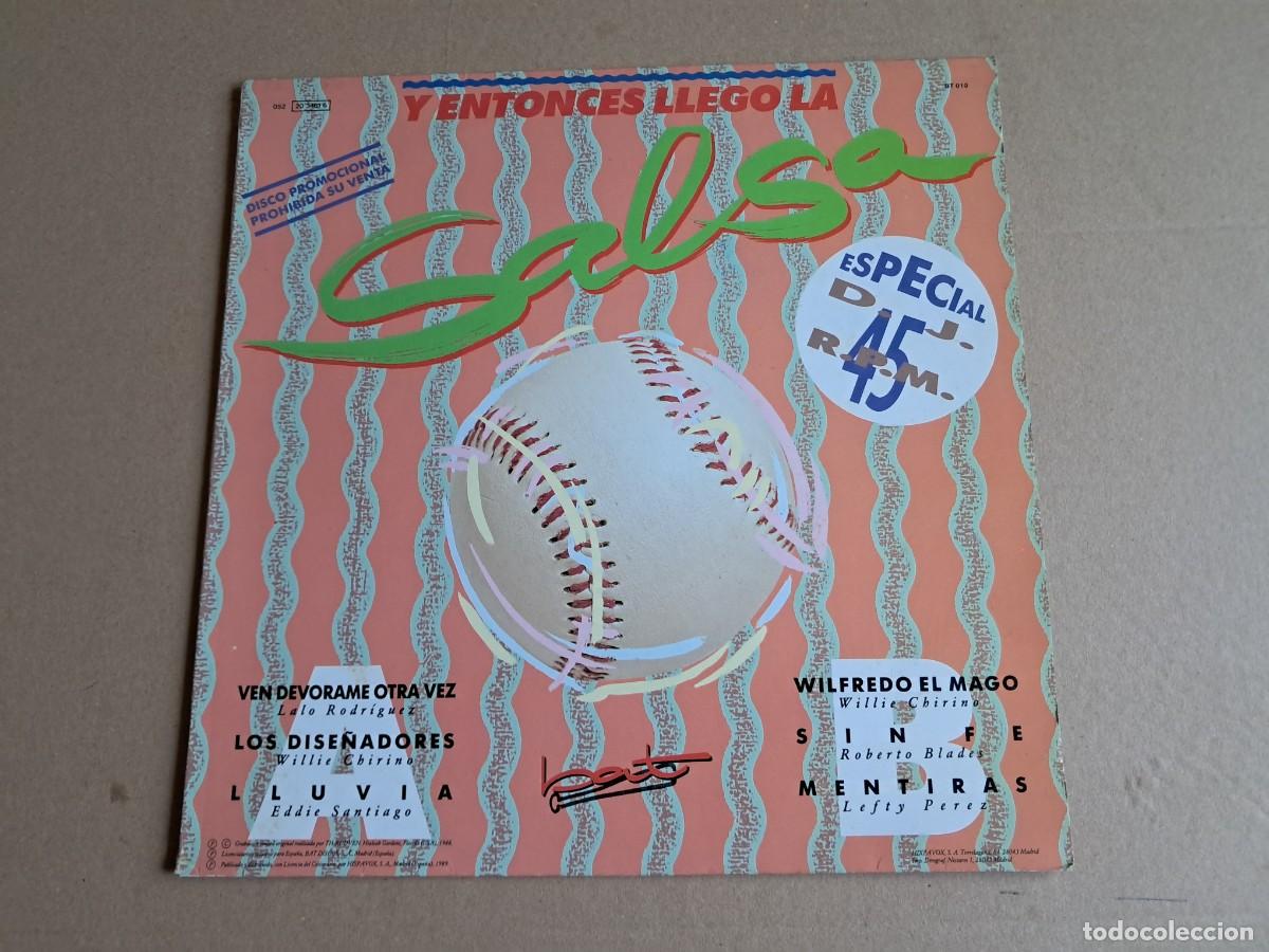 Discos de vinilo: VARIOS ARTISTAS - Y ENTONCES LLEGO LA SALSA LP PROMOCIONAL 1988 EDICION ESPA&Ntilde;OLA 6 TEMAS
