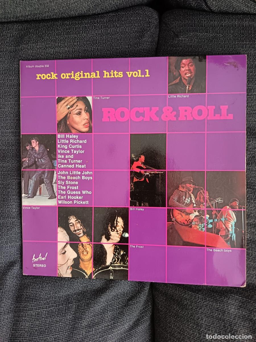 Discos de vinilo: LP Doble Rock original hits vol. 1. Rock & Roll. Festival 1980