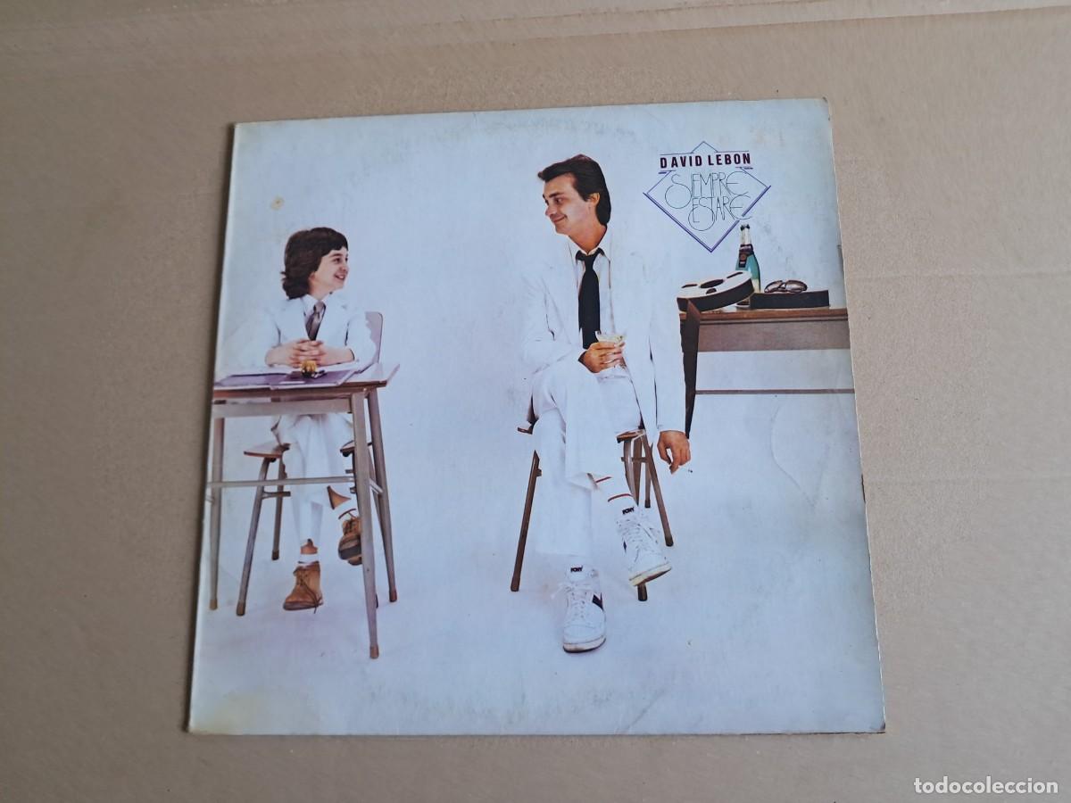 Discos de vinilo: DAVID LEBON ( EX PESCADO RABIOSO ) - SIEMPRE ESTARE LP 1983 EDICION ARGENTINA