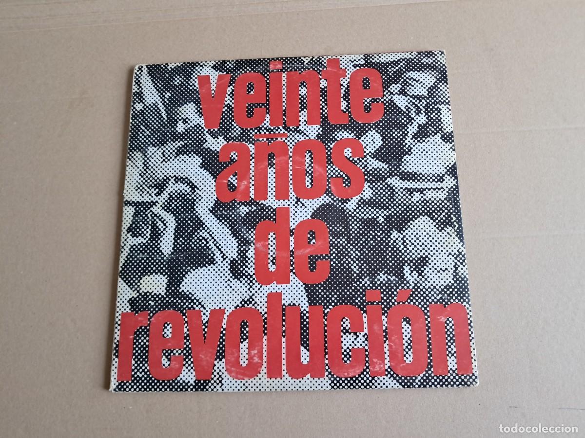 Discos de vinilo: VARIOS ARTISTAS - VEINTE A&Ntilde;OS DE REVOLUCION DOBLE LP GATEFOLD 1979 EDICION CUBA
